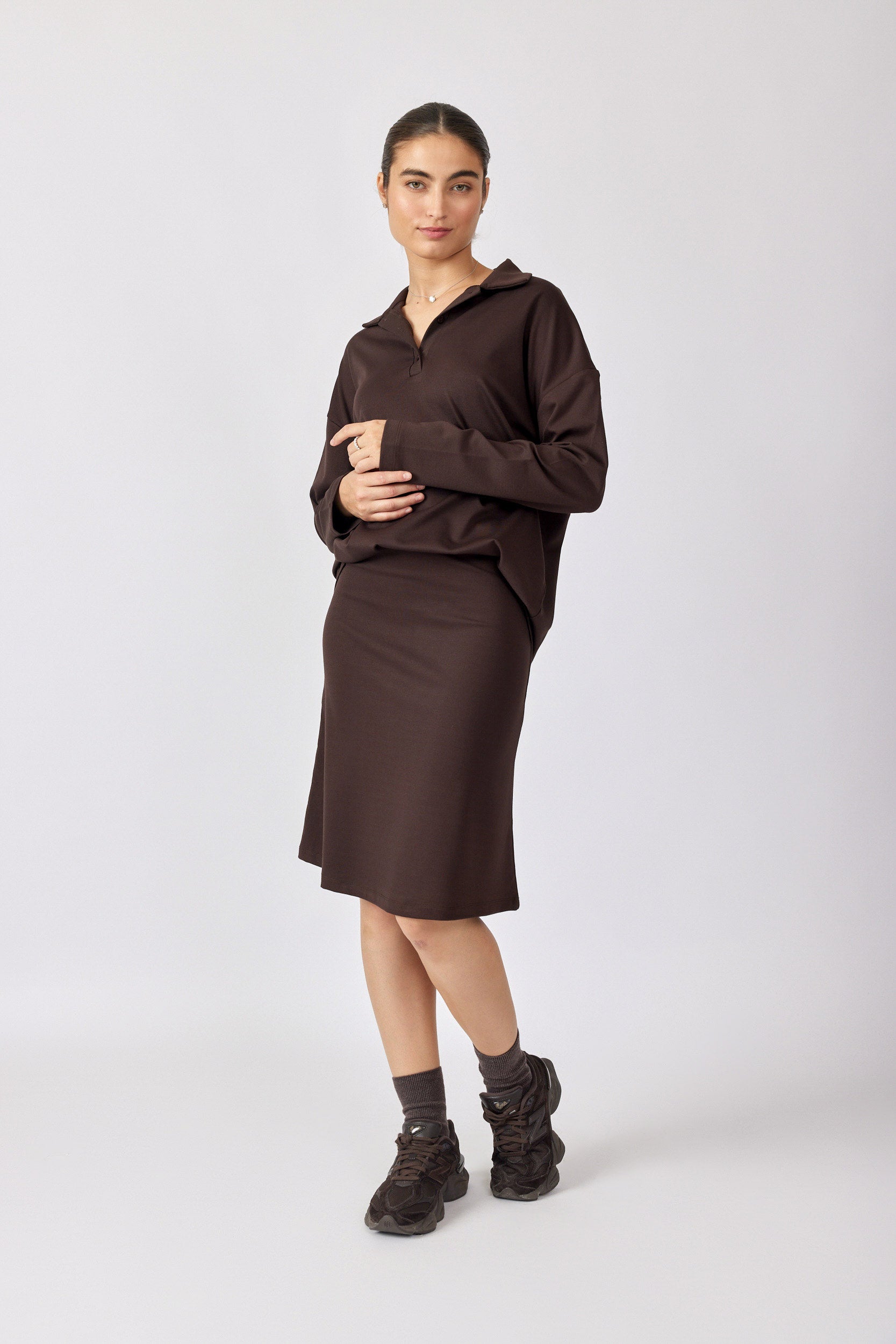 חצאית ג'רסי קצרה