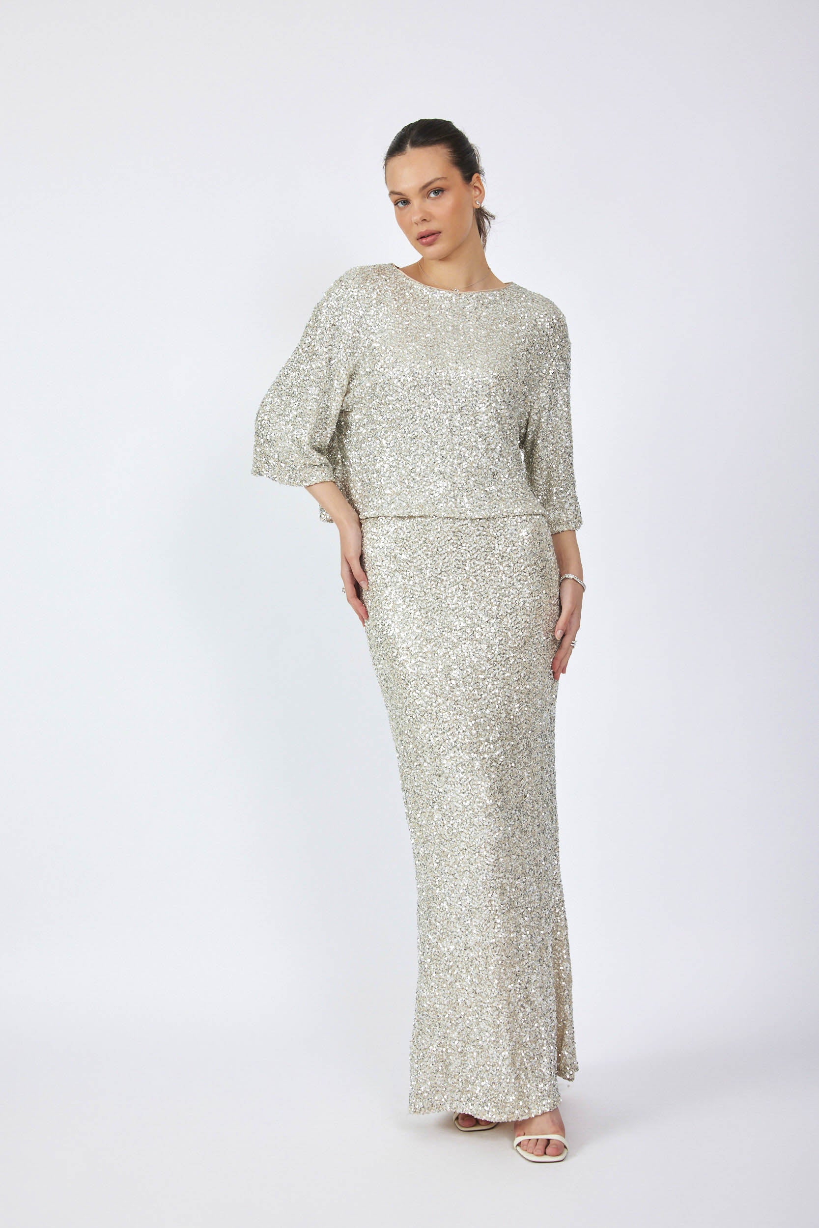 חצאית פייטים MAXI