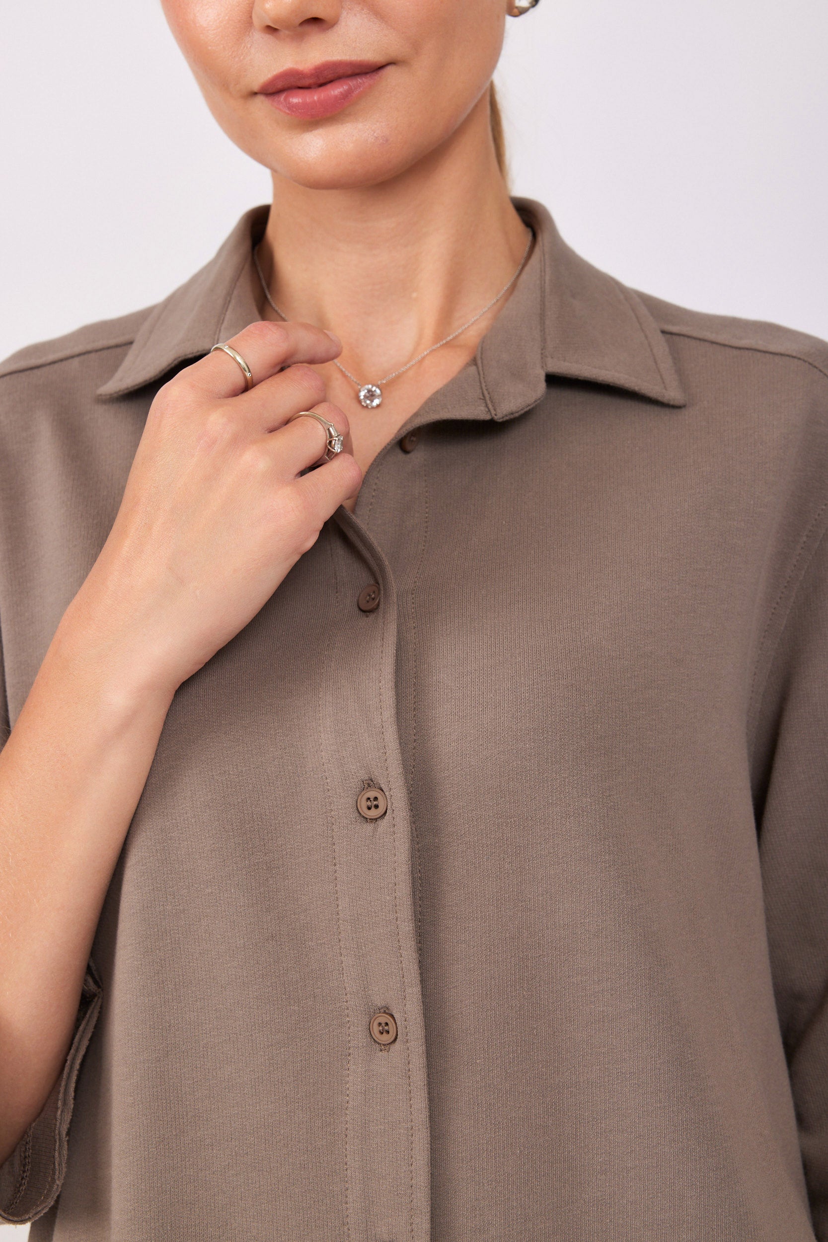 שמלת פרנץ טרי כפתורים