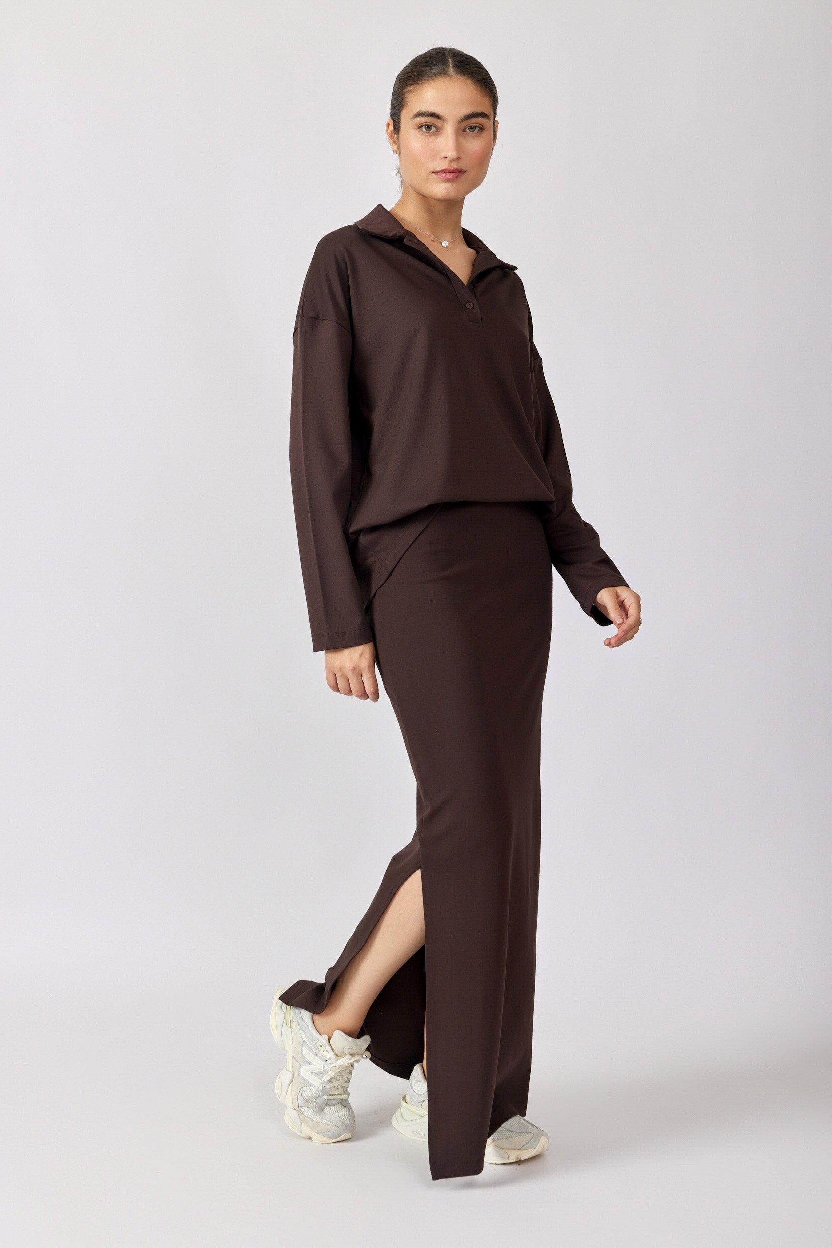 חולצת פולו ביג ג'רסי שרוול ארוך