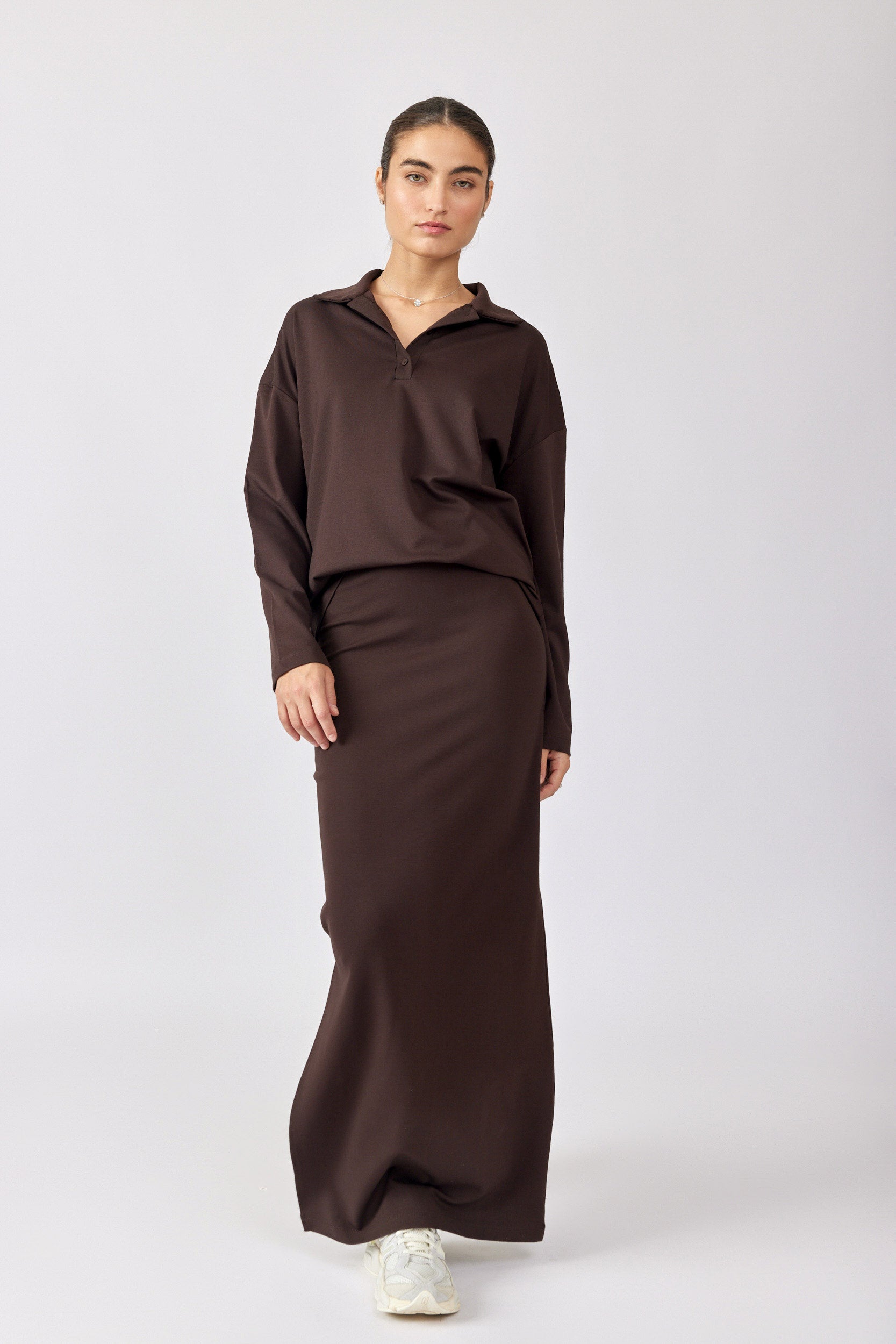 חולצת פולו ביג ג'רסי שרוול ארוך