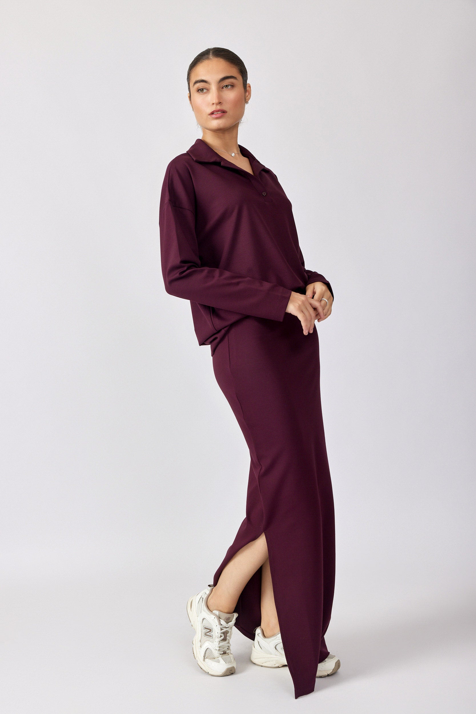 חולצת פולו ביג ג'רסי שרוול ארוך