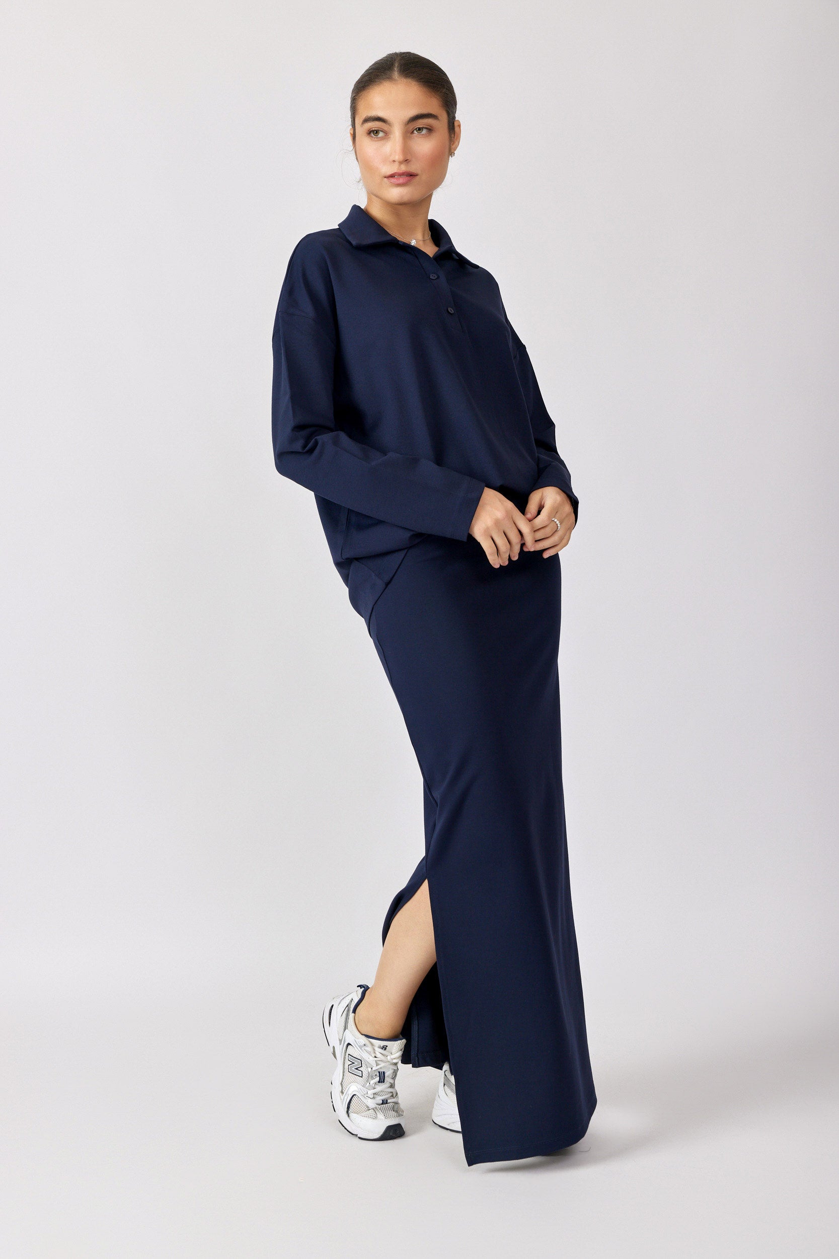 חולצת פולו ביג ג'רסי שרוול ארוך