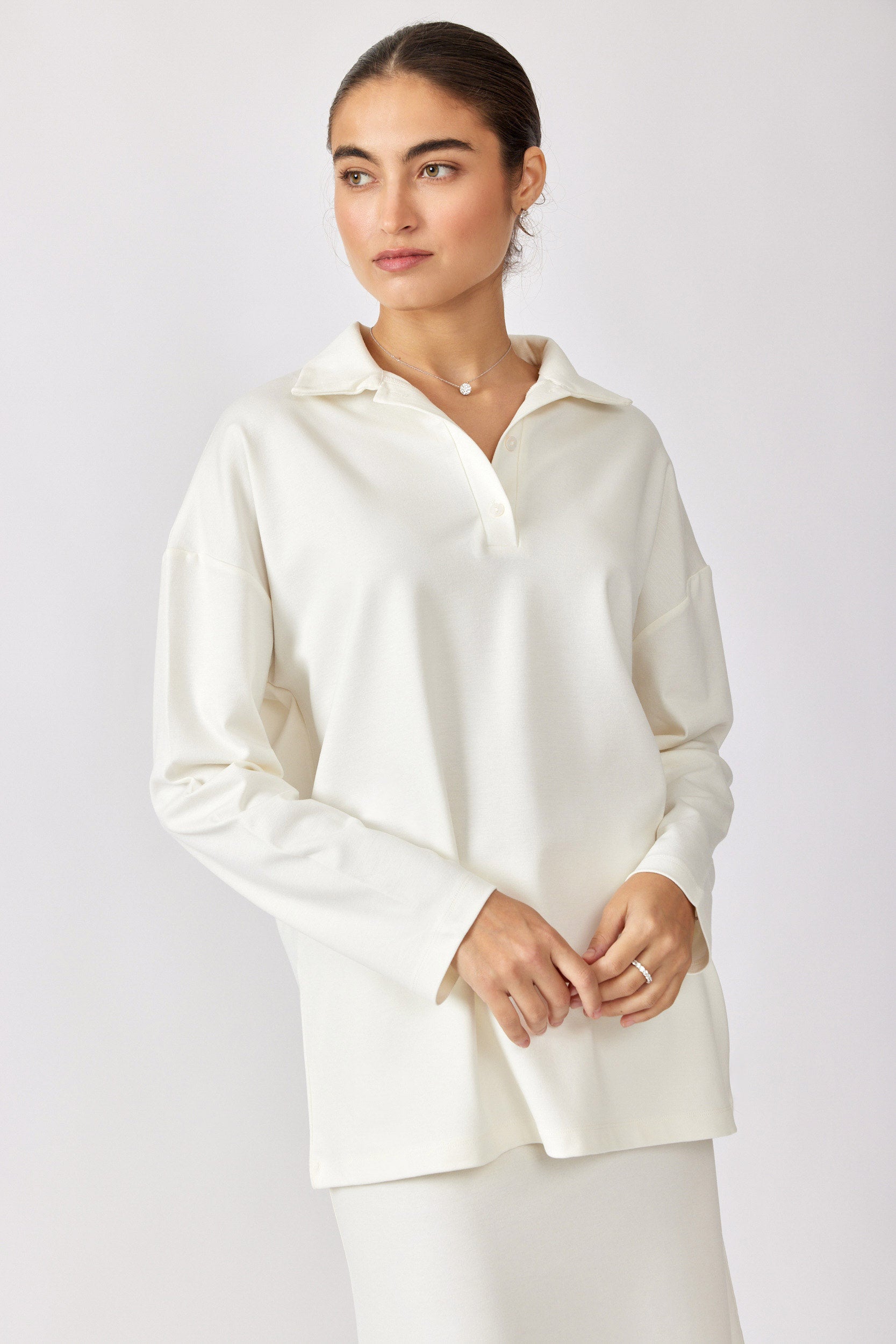 חולצת פולו ביג ג'רסי שרוול ארוך