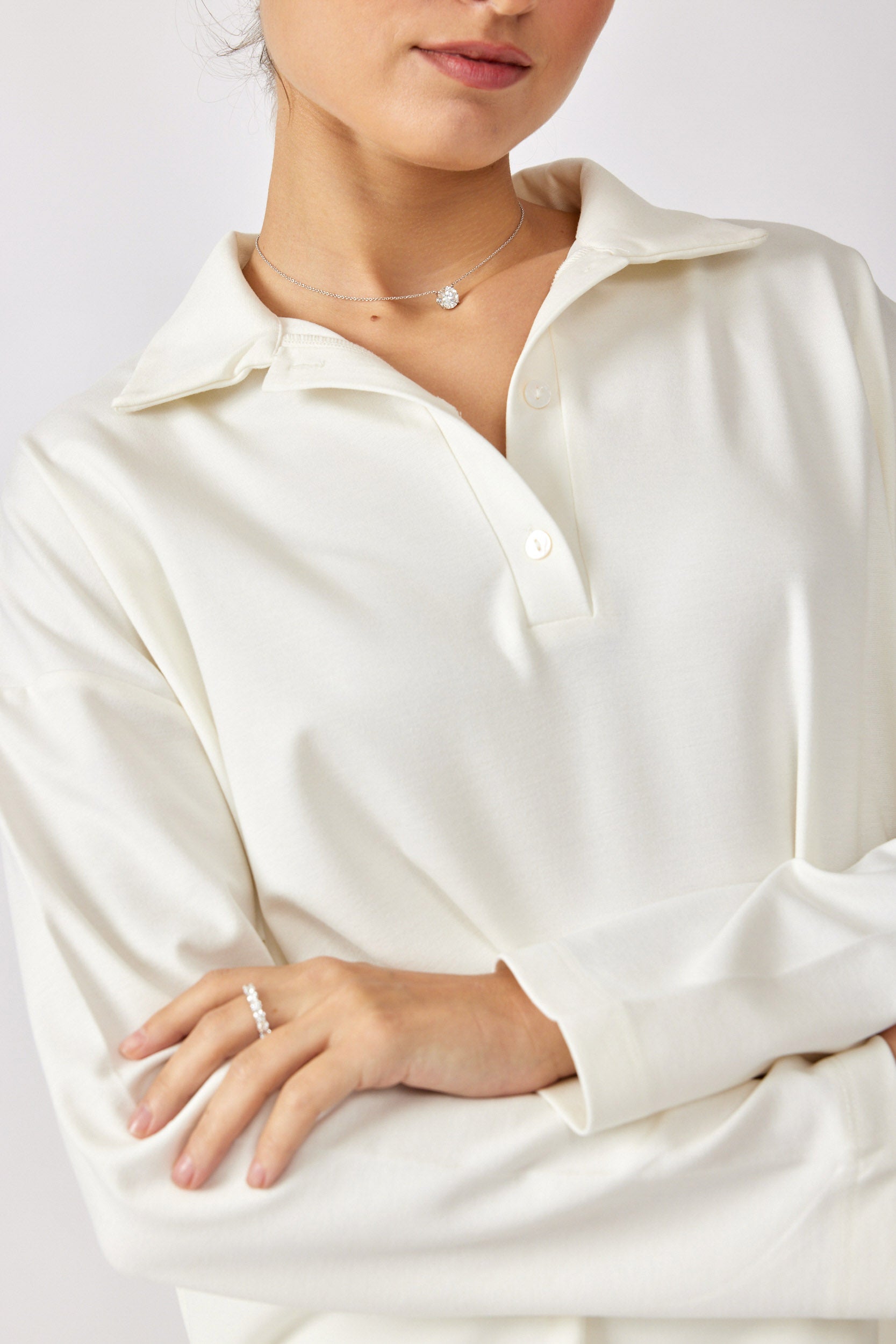 חולצת פולו ביג ג'רסי שרוול ארוך