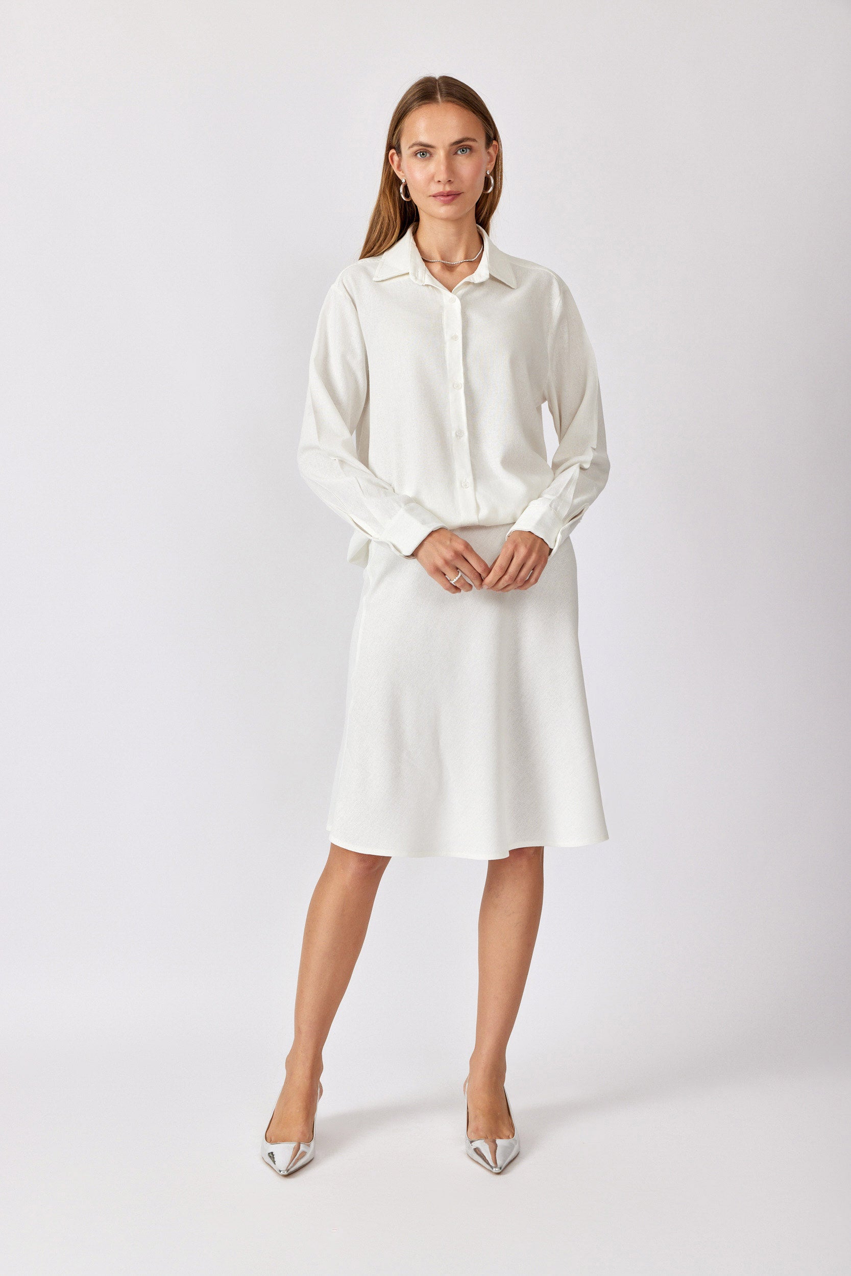 חולצת פשתן כפתורים