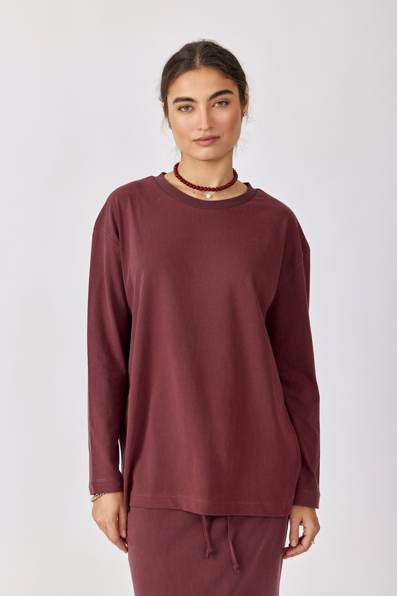 טישרט ניקי פיגמנט שרוול ארוך