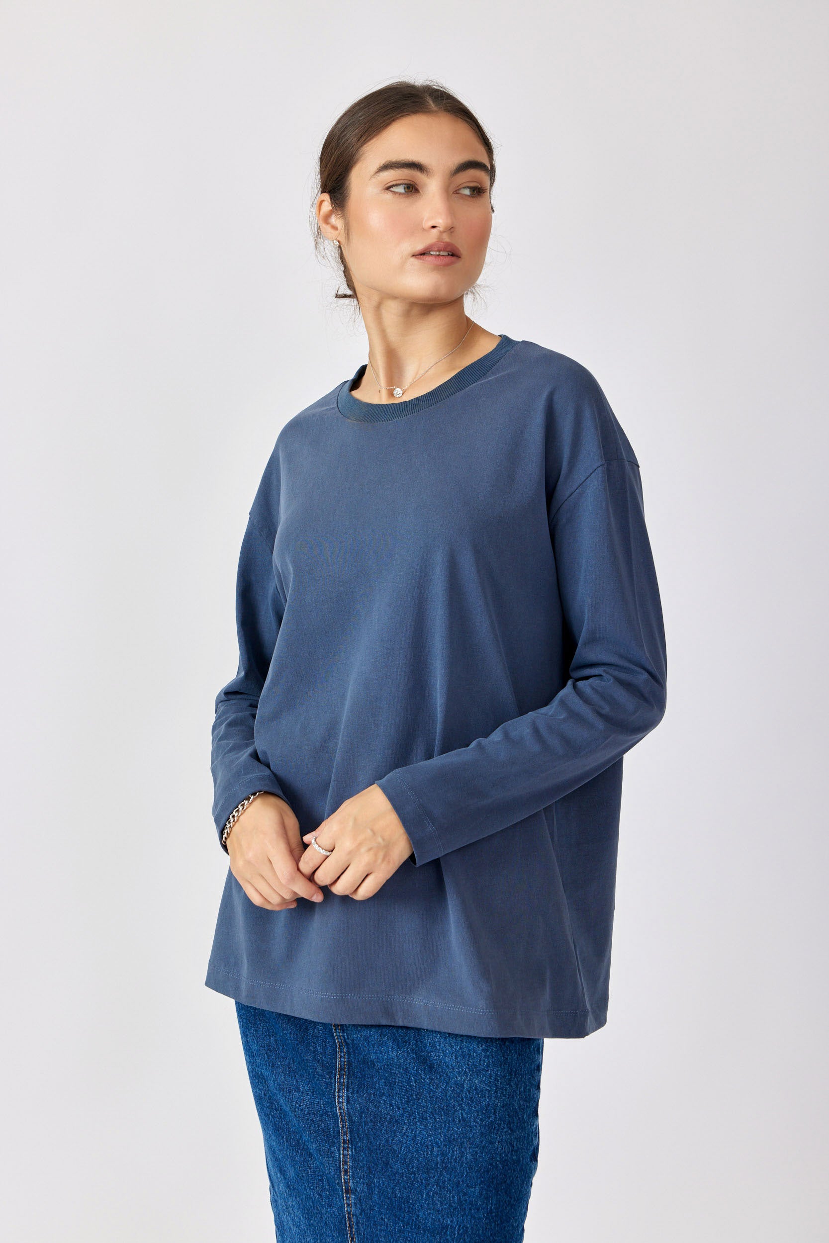 טישרט ניקי פיגמנט שרוול ארוך