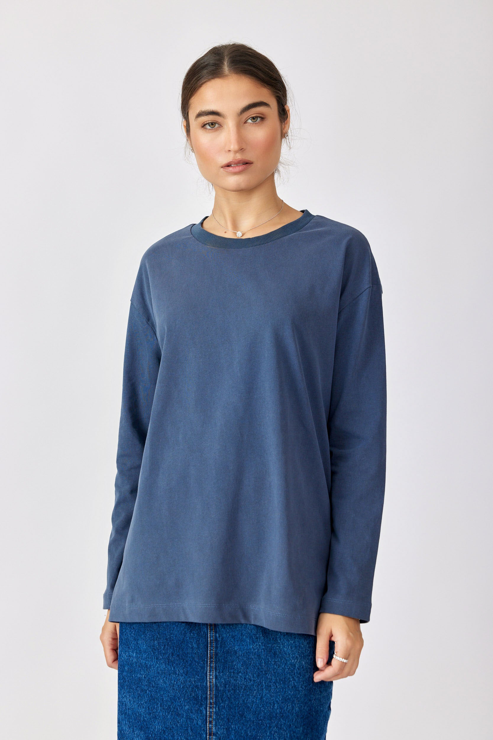 טישרט ניקי פיגמנט שרוול ארוך