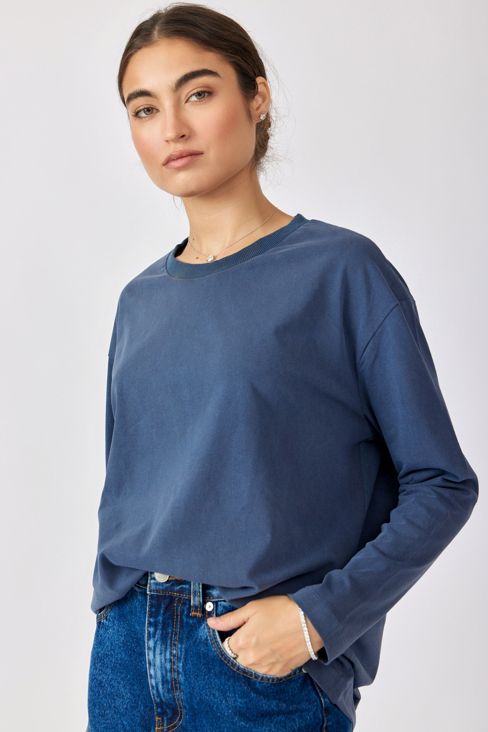 טישרט ניקי פיגמנט שרוול ארוך