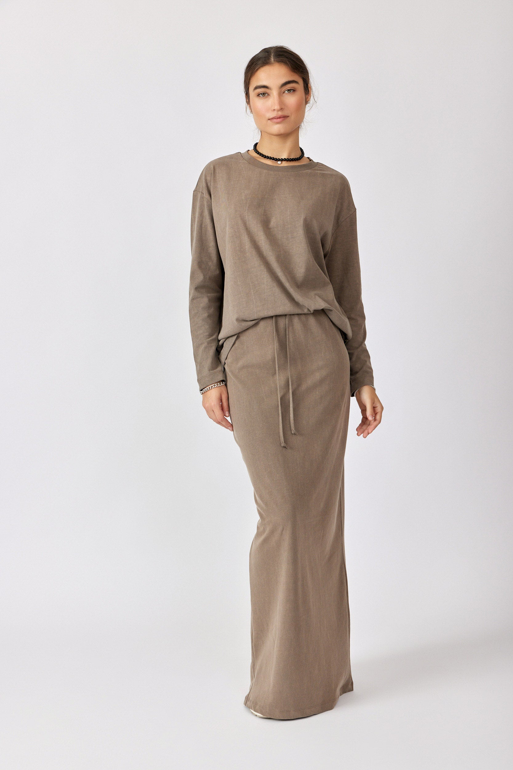 טישרט ניקי פיגמנט שרוול ארוך