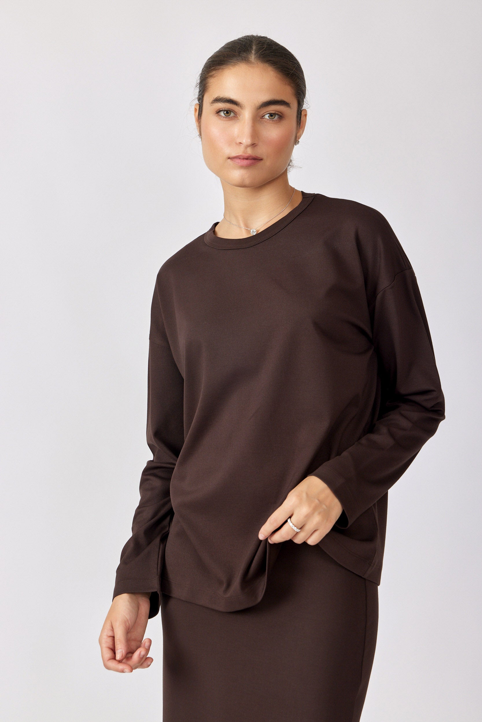 טישרט ביג ג'רסי שרוול ארוך