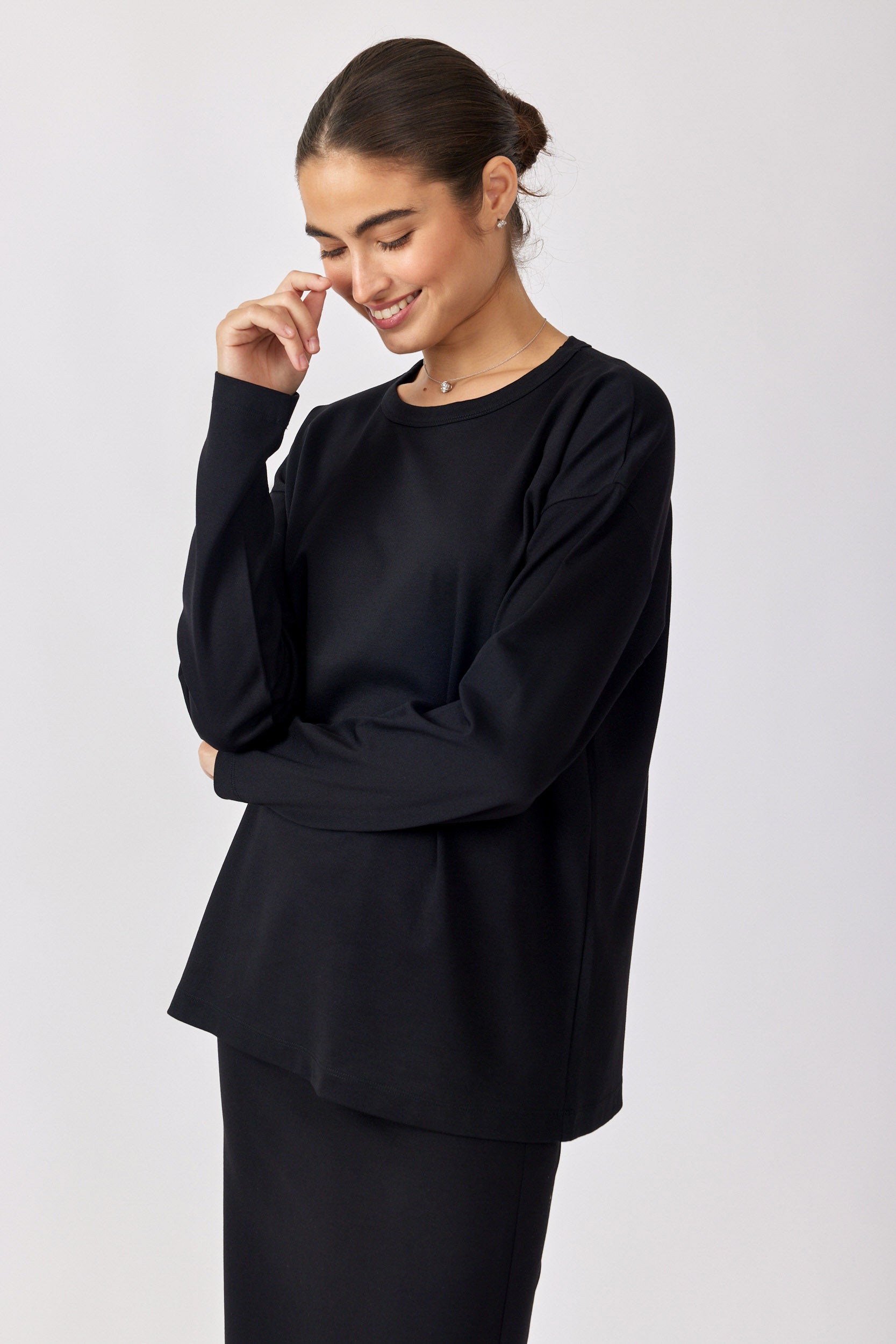 טישרט ביג ג'רסי שרוול ארוך