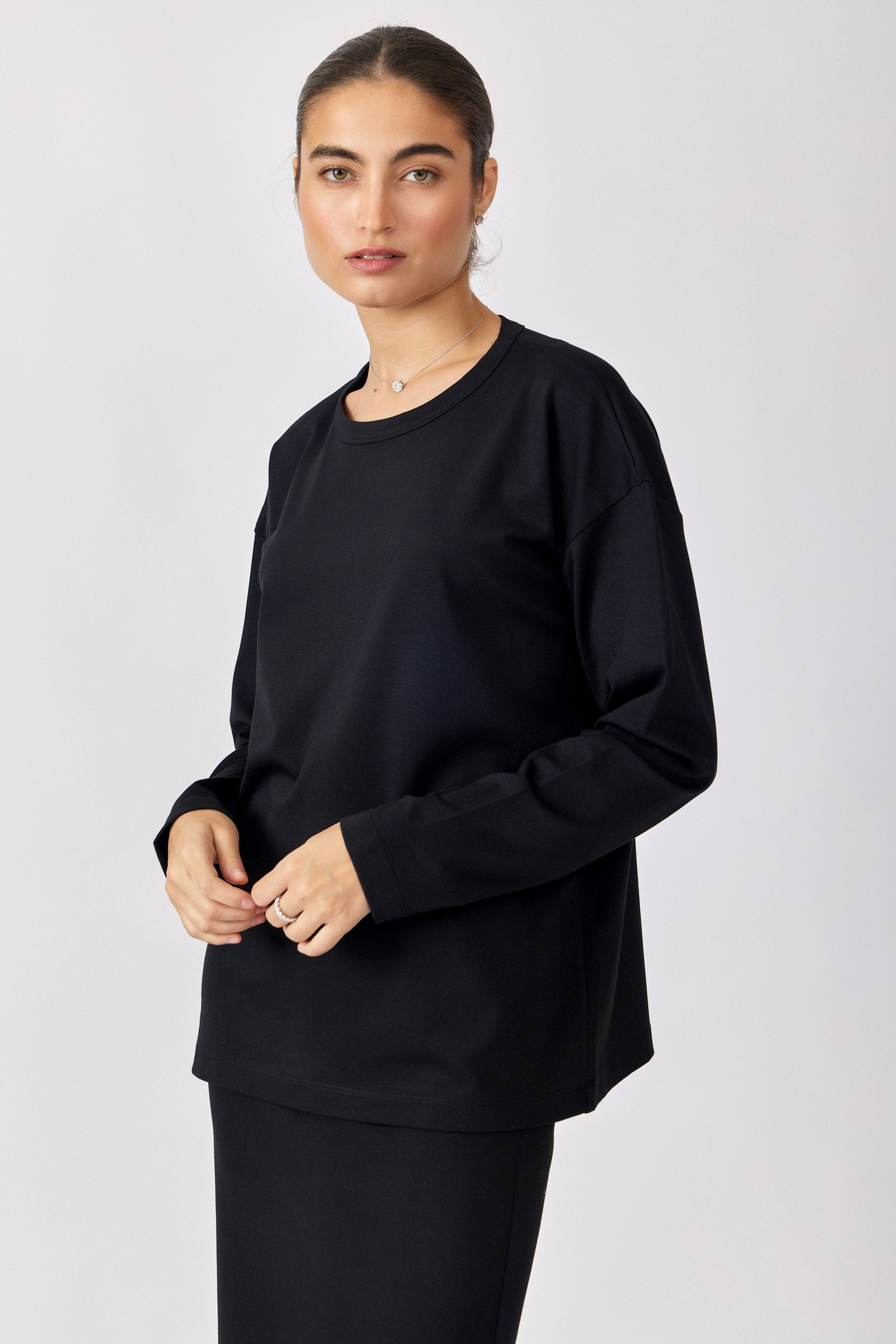 טישרט ביג ג'רסי שרוול ארוך