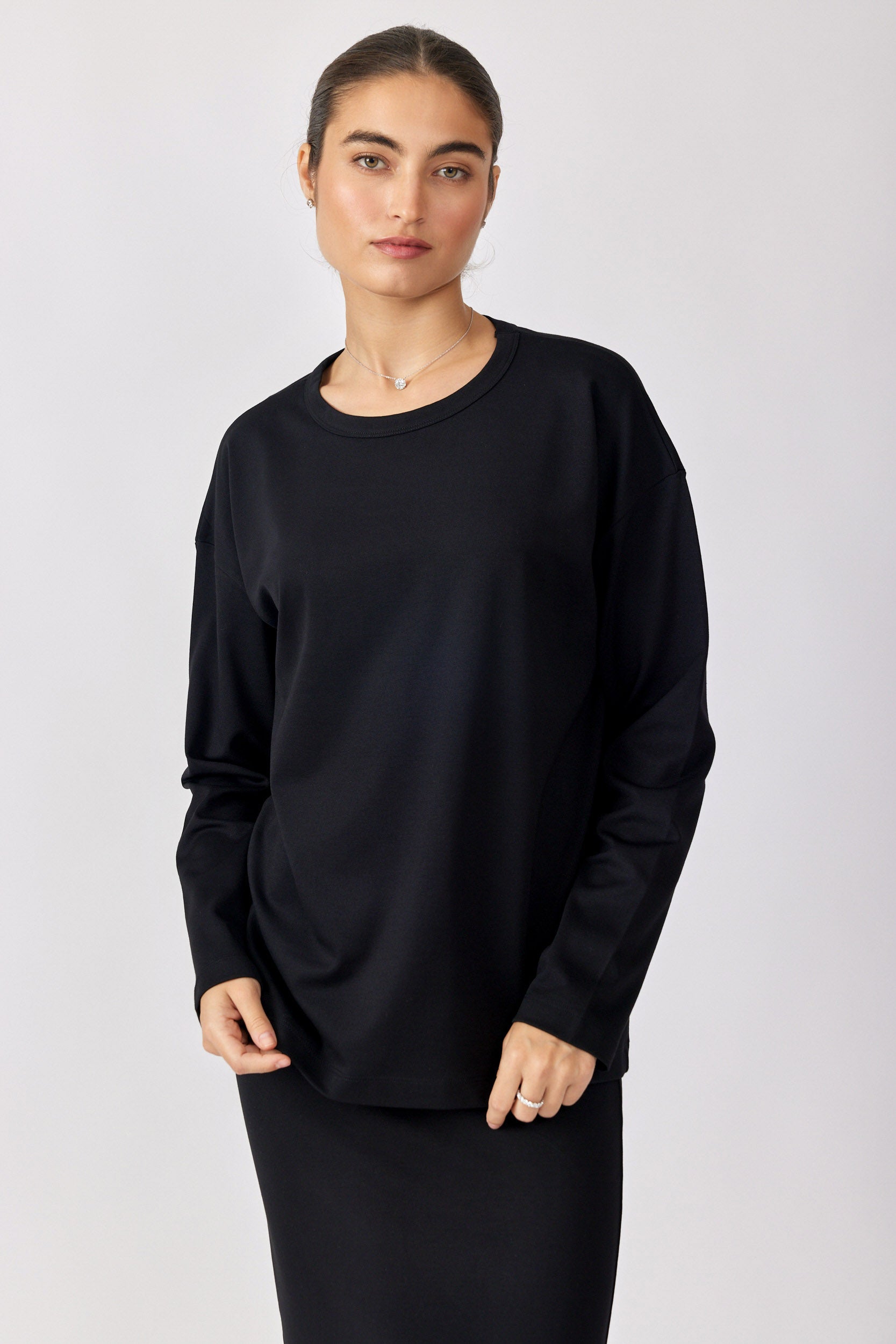 טישרט ביג ג'רסי שרוול ארוך