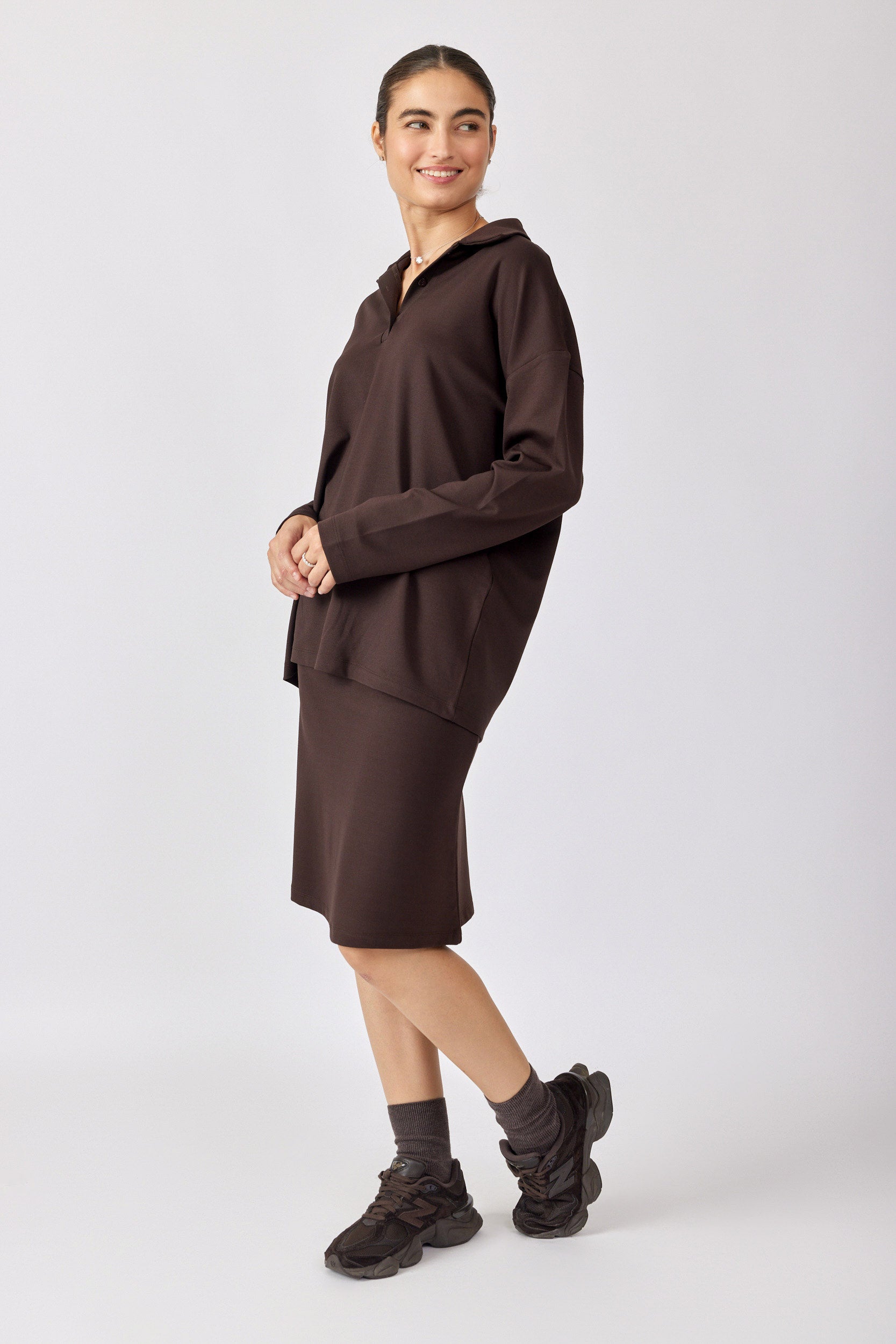 חצאית ג'רסי קצרה