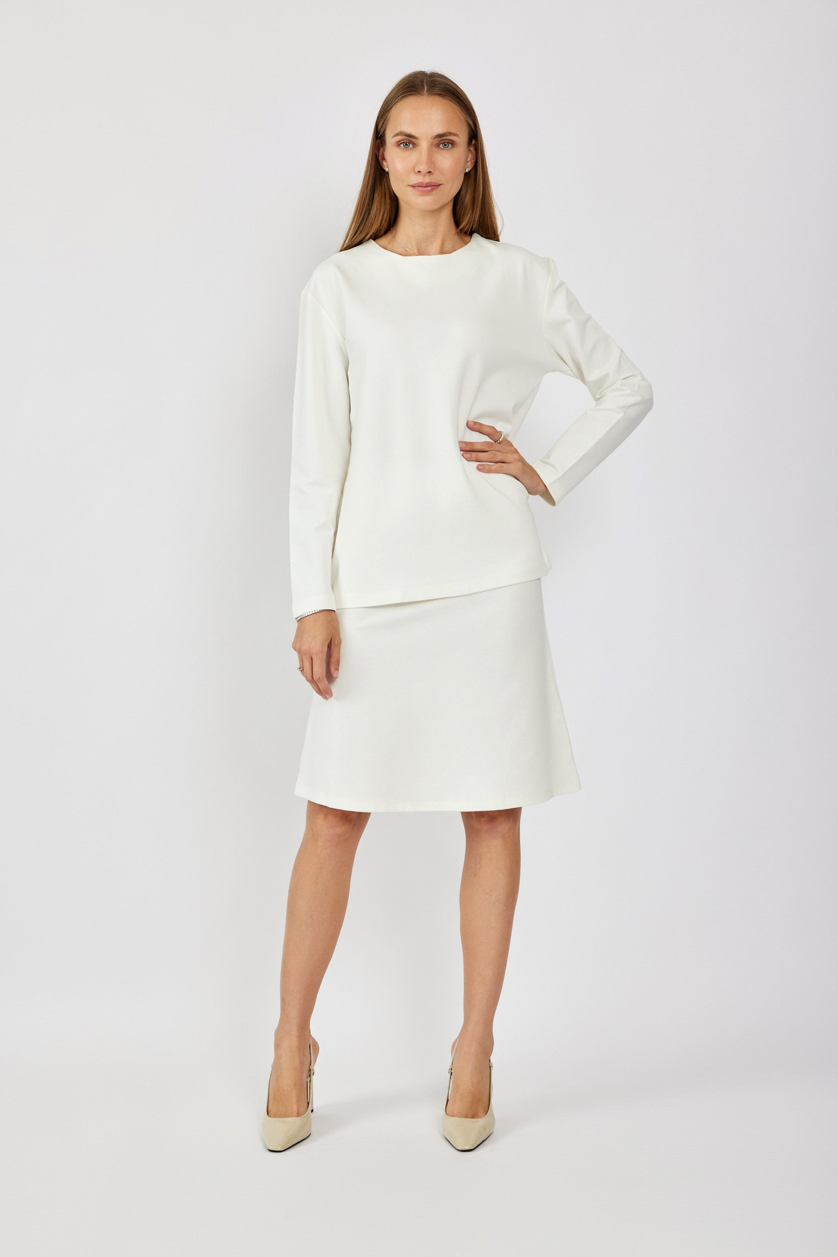 טישרט ג'רסי אלגנט שרוול ארוך