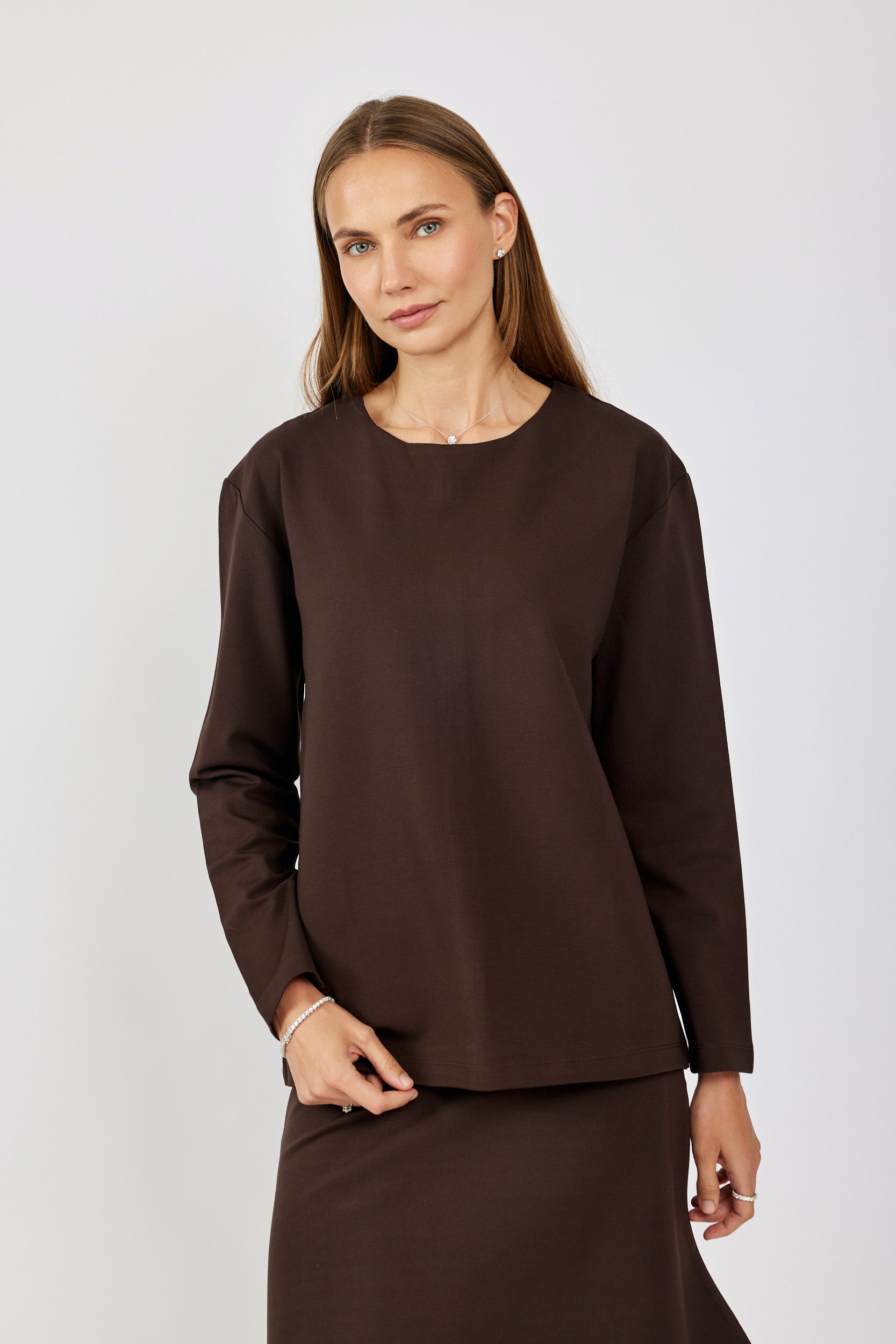 טישרט ג'רסי אלגנט שרוול ארוך