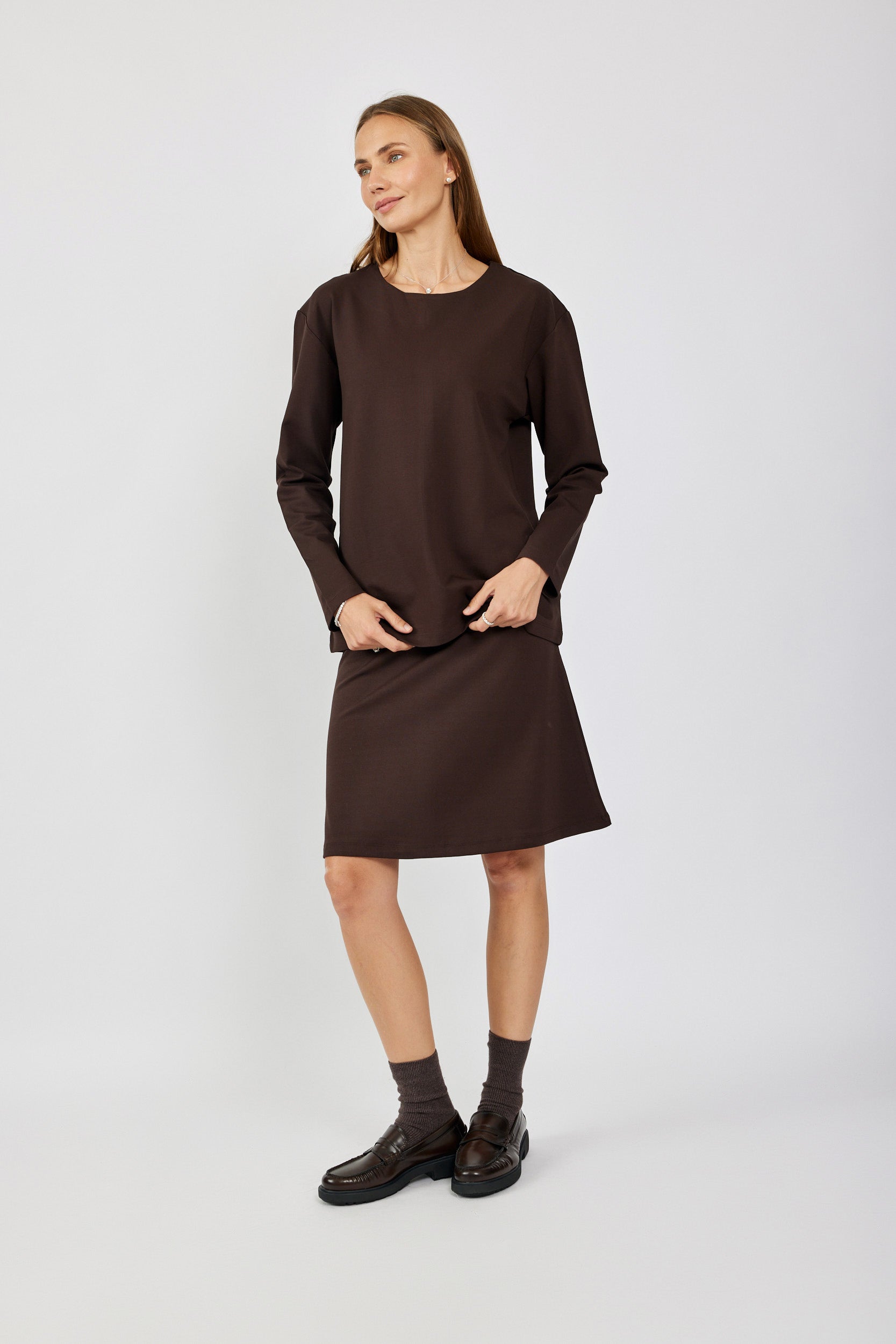 טישרט ג'רסי אלגנט שרוול ארוך