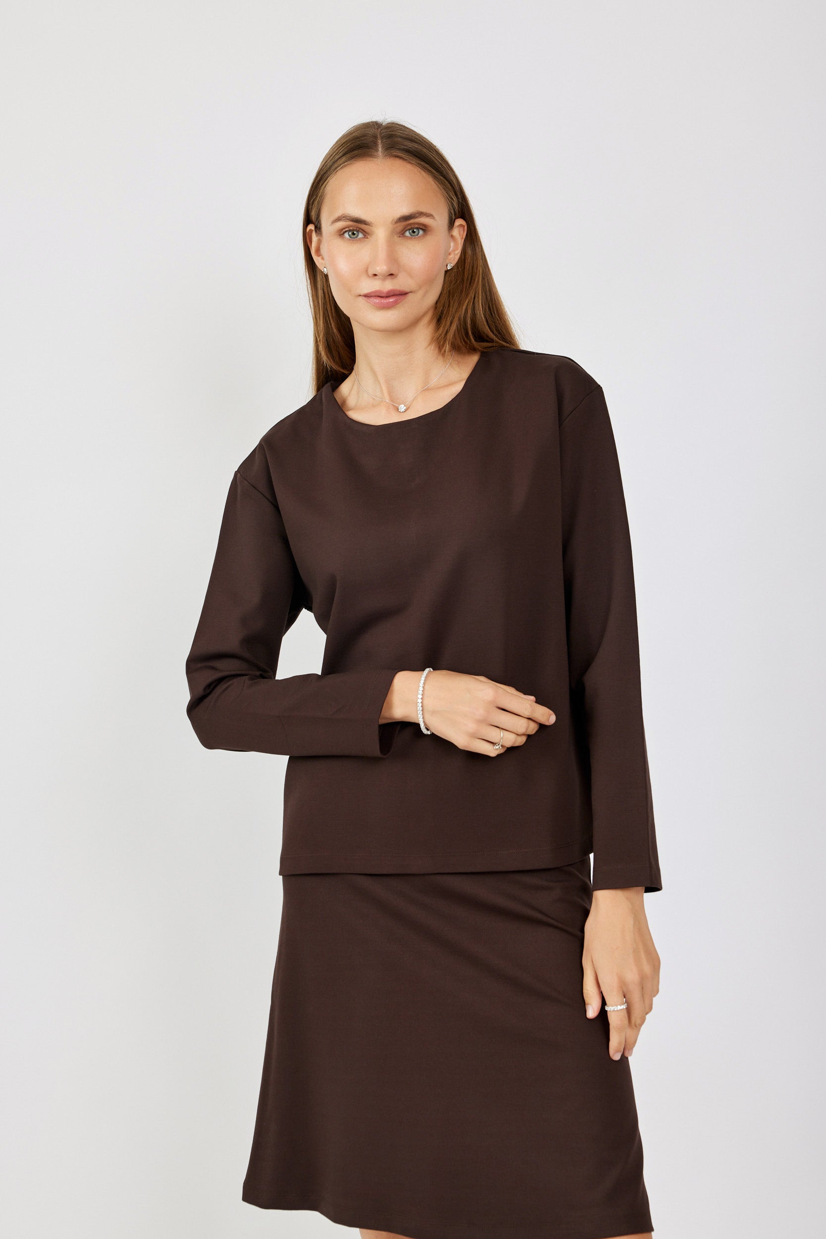 טישרט ג'רסי אלגנט שרוול ארוך