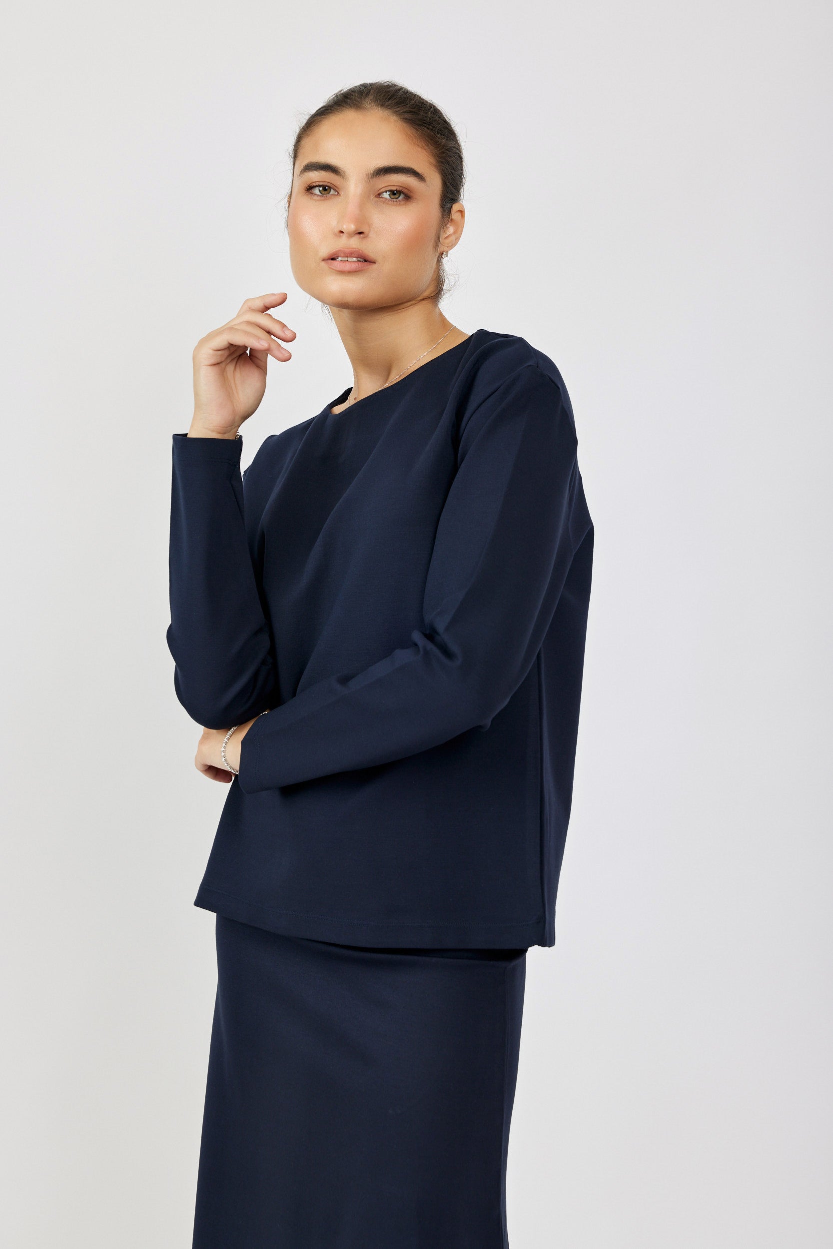 טישרט ג'רסי אלגנט שרוול ארוך