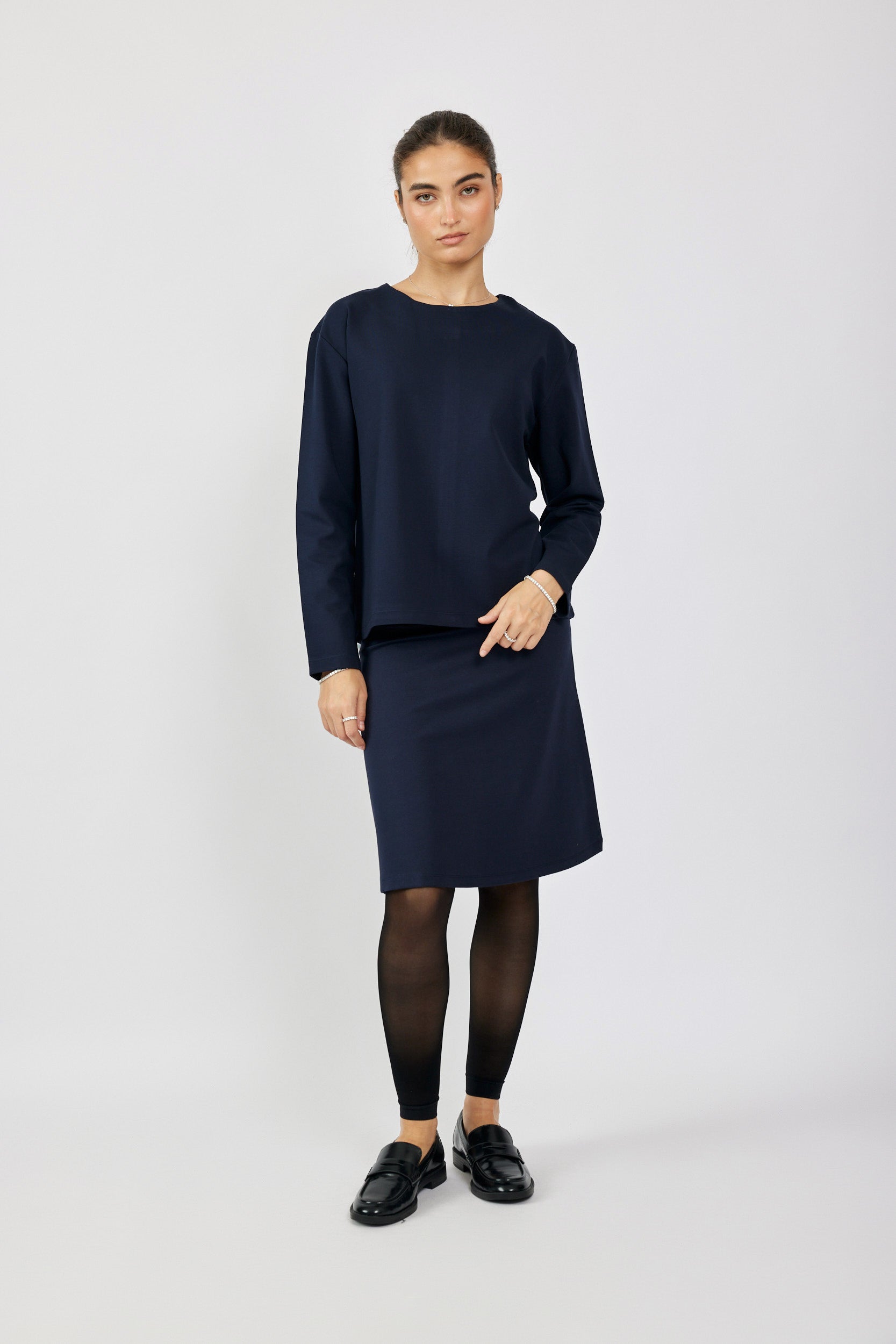 טישרט ג'רסי אלגנט שרוול ארוך