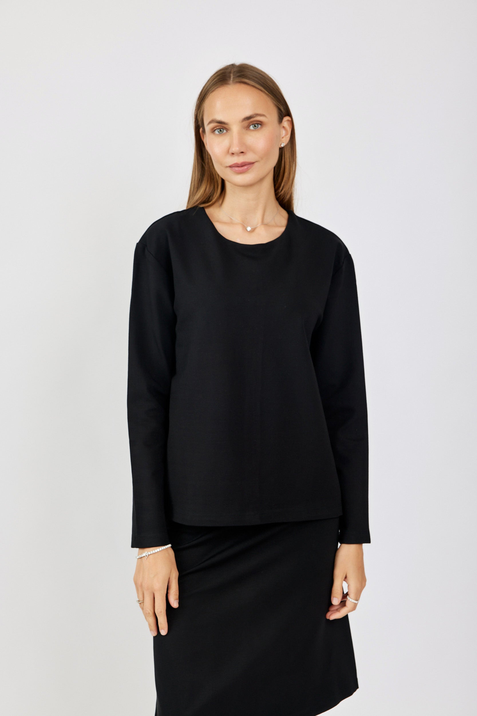 טישרט ג'רסי אלגנט שרוול ארוך