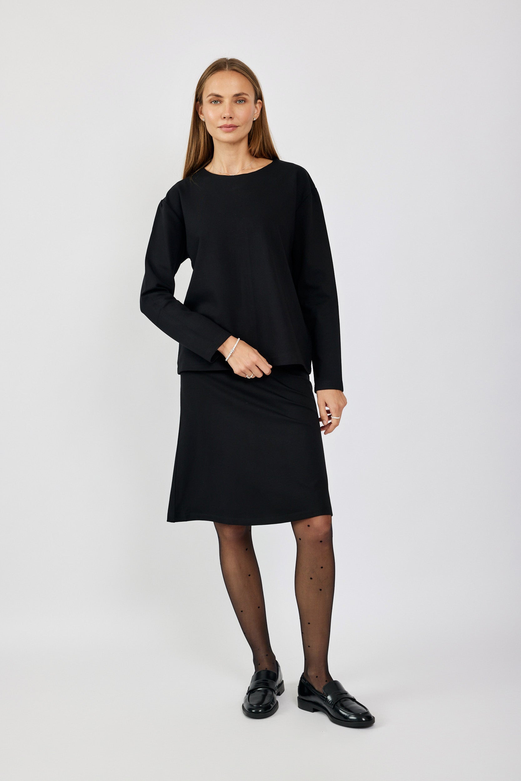 טישרט ג'רסי אלגנט שרוול ארוך