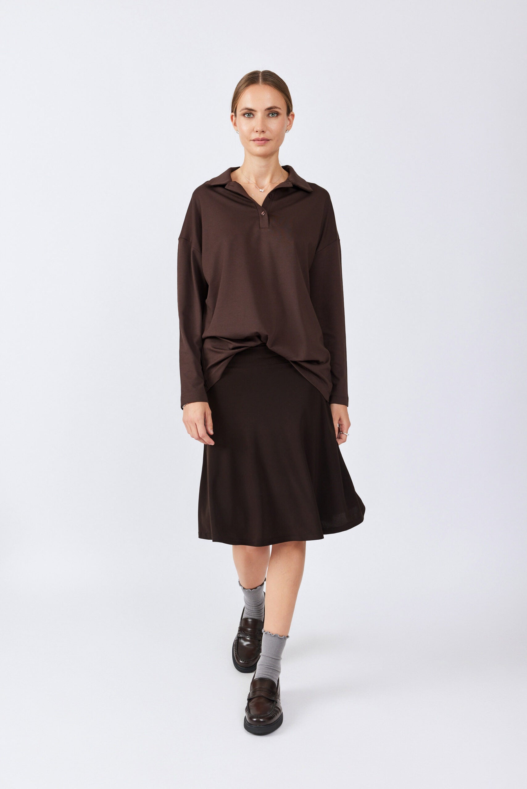 חצאית נאון קצרה גזרת A