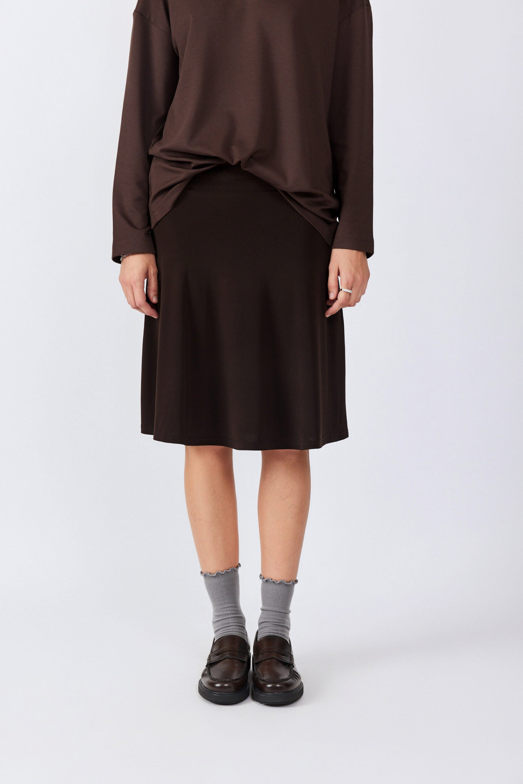 חצאית נאון קצרה גזרת A