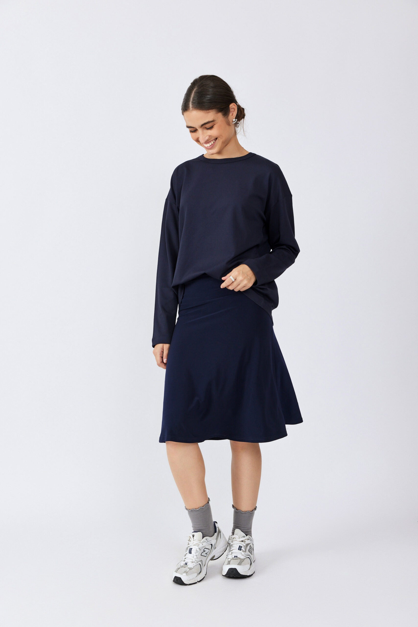 חצאית נאון קצרה גזרת A