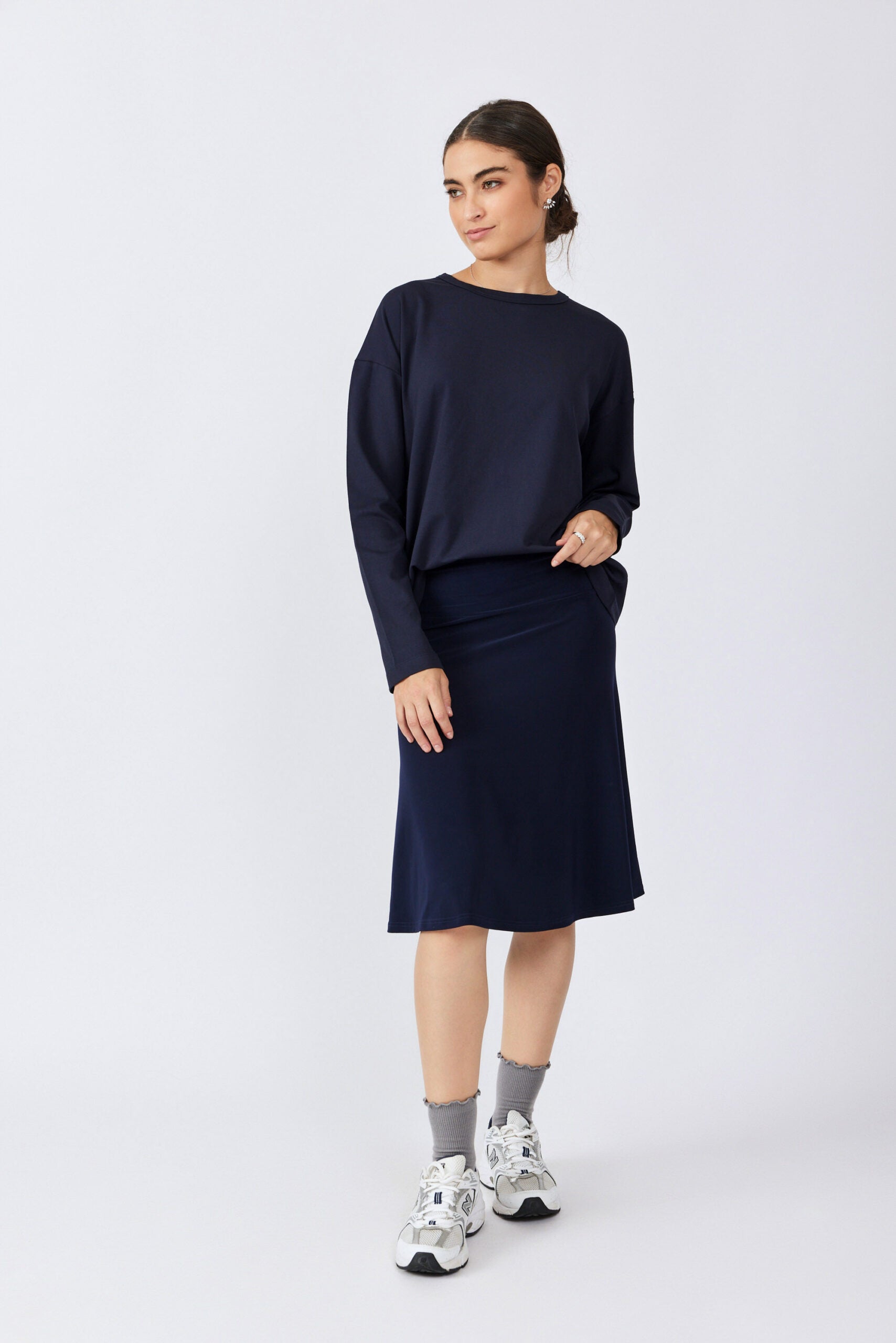 חצאית נאון קצרה גזרת A