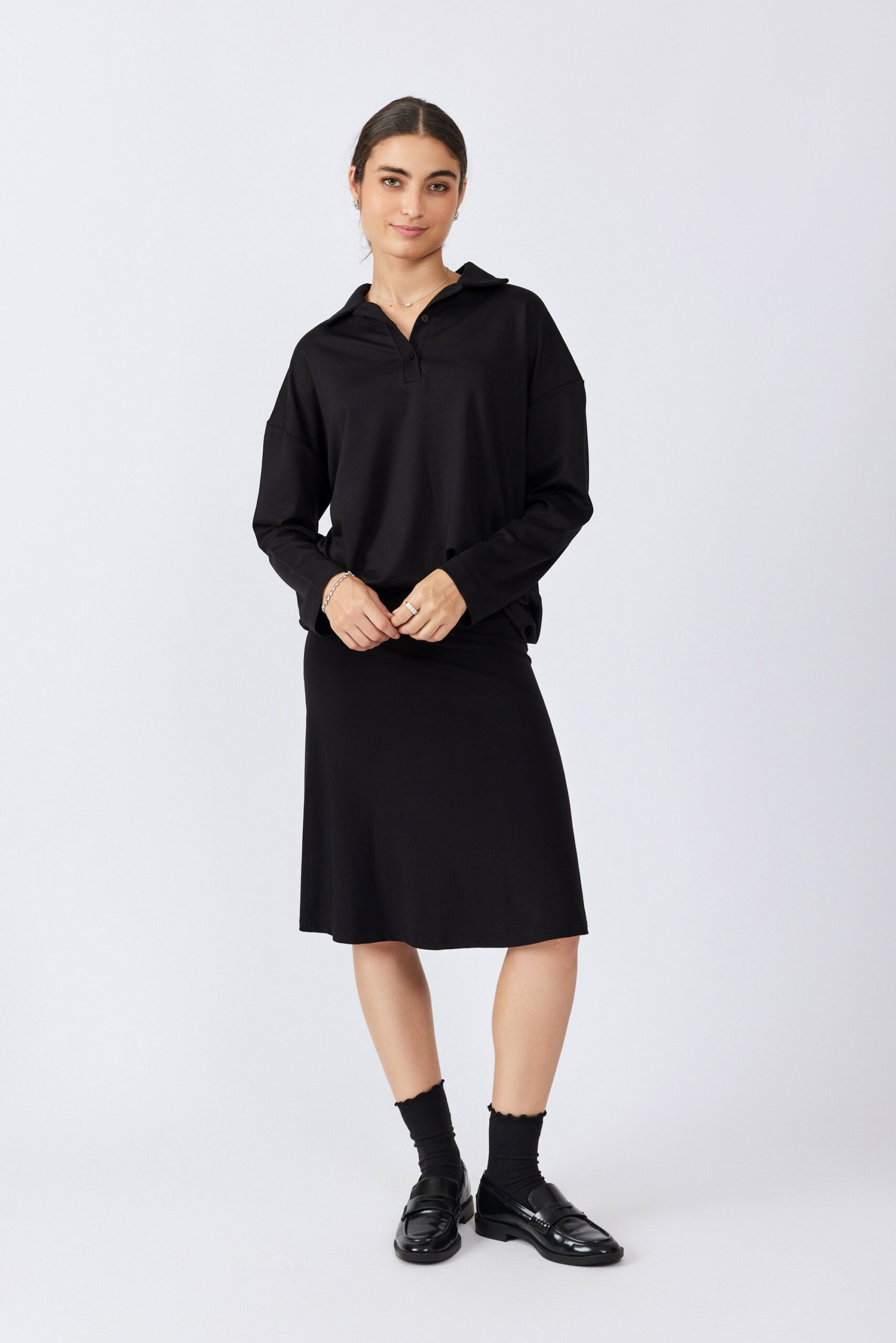 חצאית נאון קצרה גזרת A