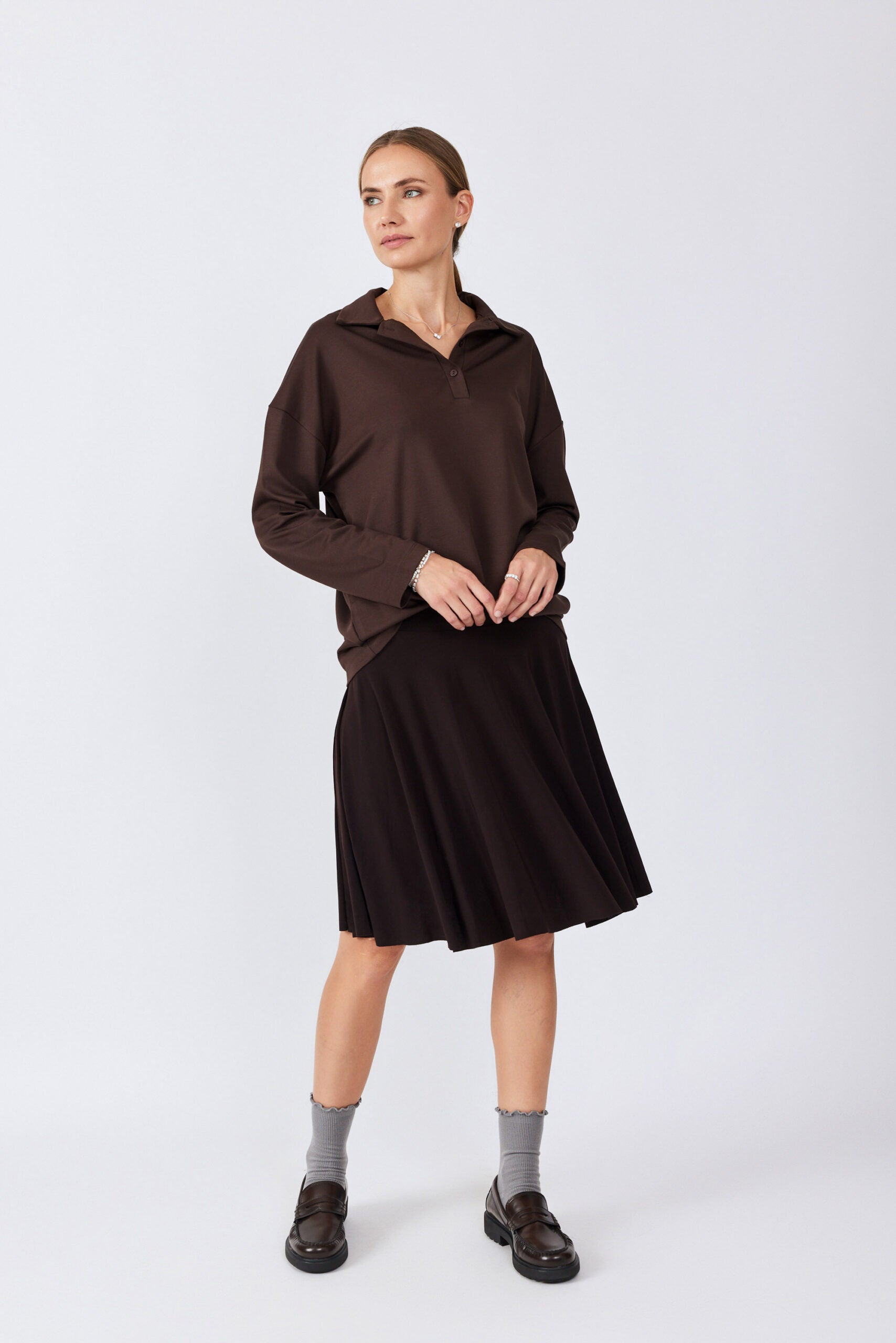 חצאית נאון קצרה גזרת קלוש