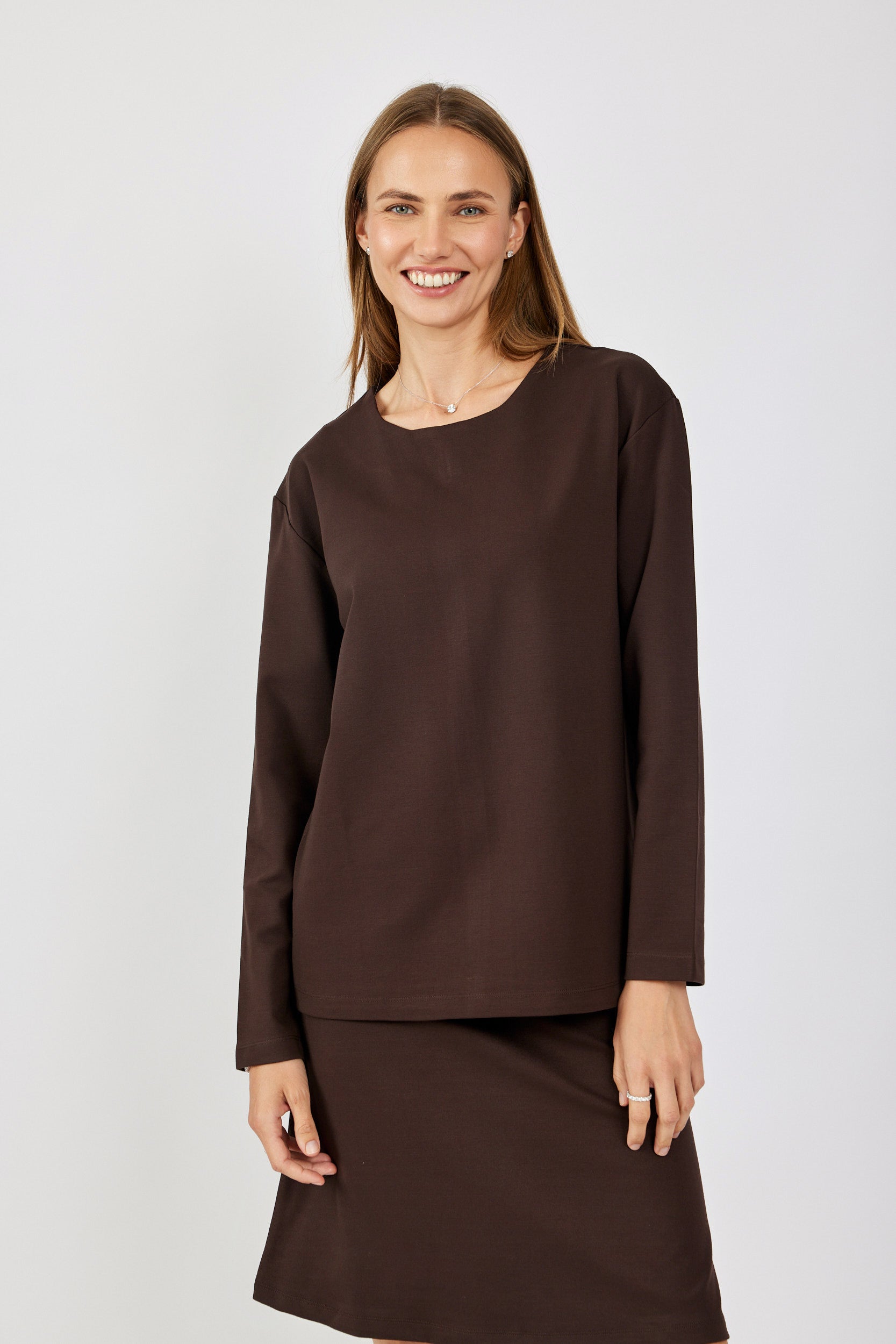 טישרט ג'רסי אלגנט שרוול ארוך