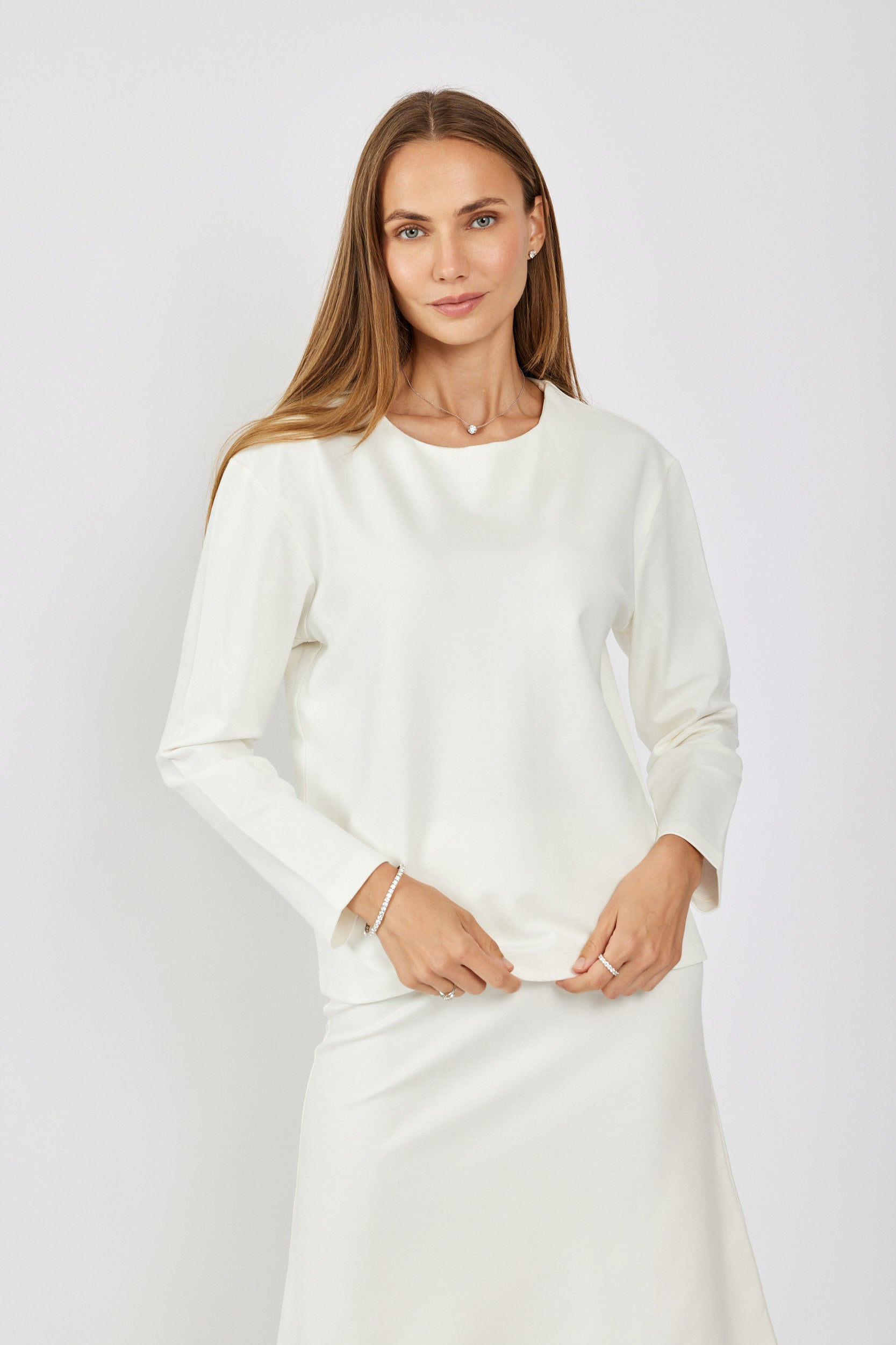 טישרט ג'רסי אלגנט שרוול ארוך