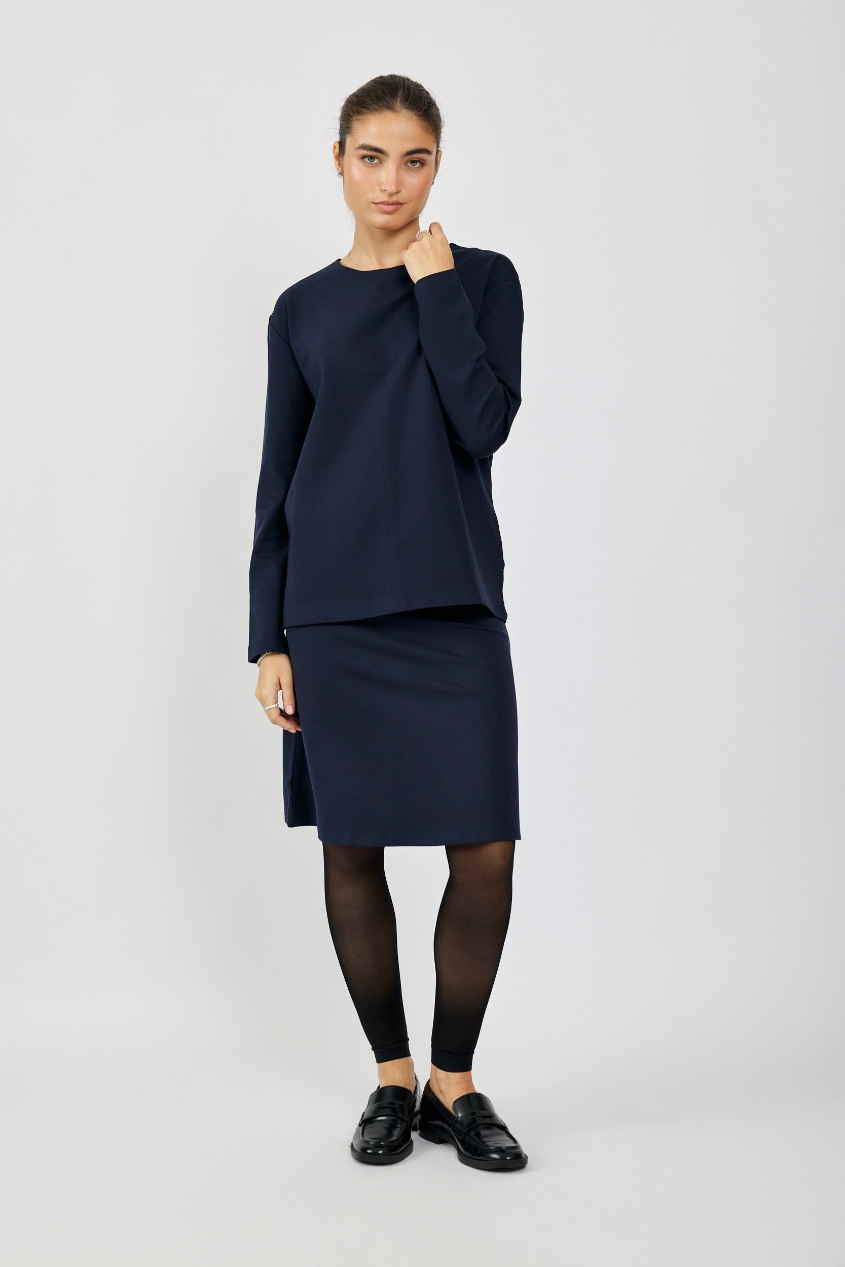 טישרט ג'רסי אלגנט שרוול ארוך