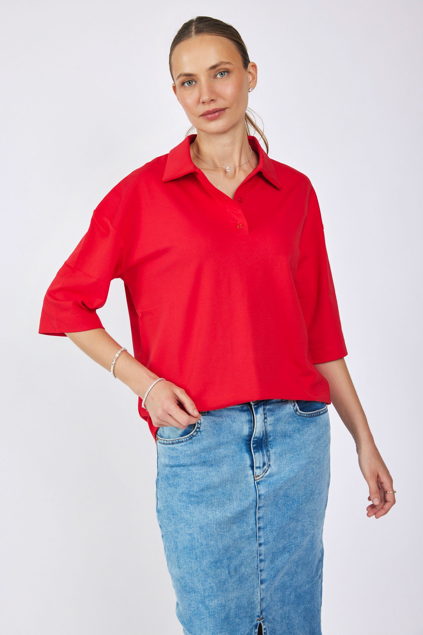 חולצת פולו ביג ג'רסי