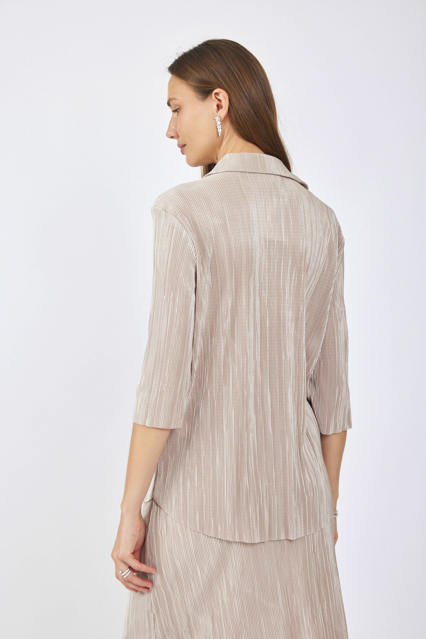 חולצת פולו פליסה כפתורים נסתרים