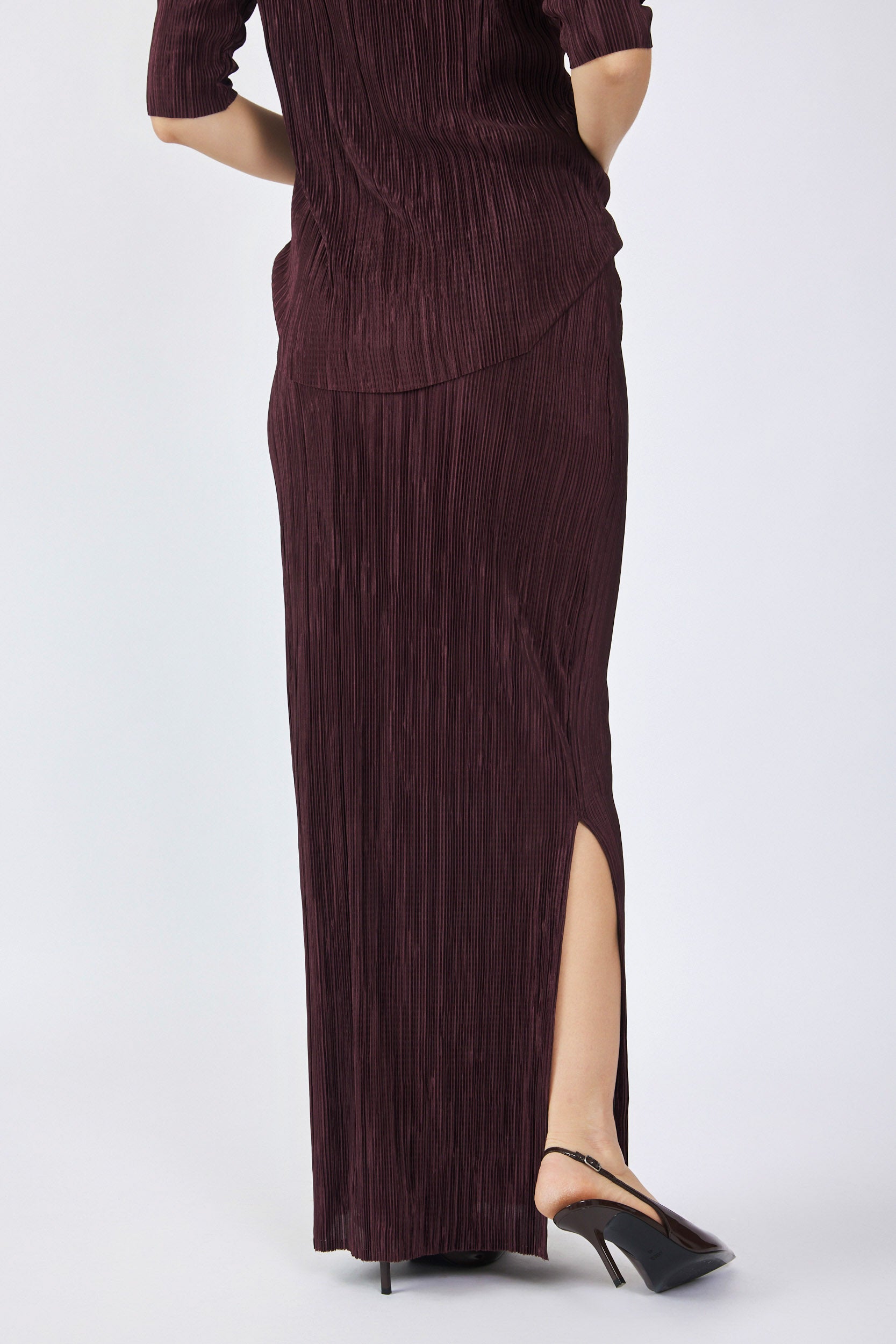 חצאית פליסה מקסי