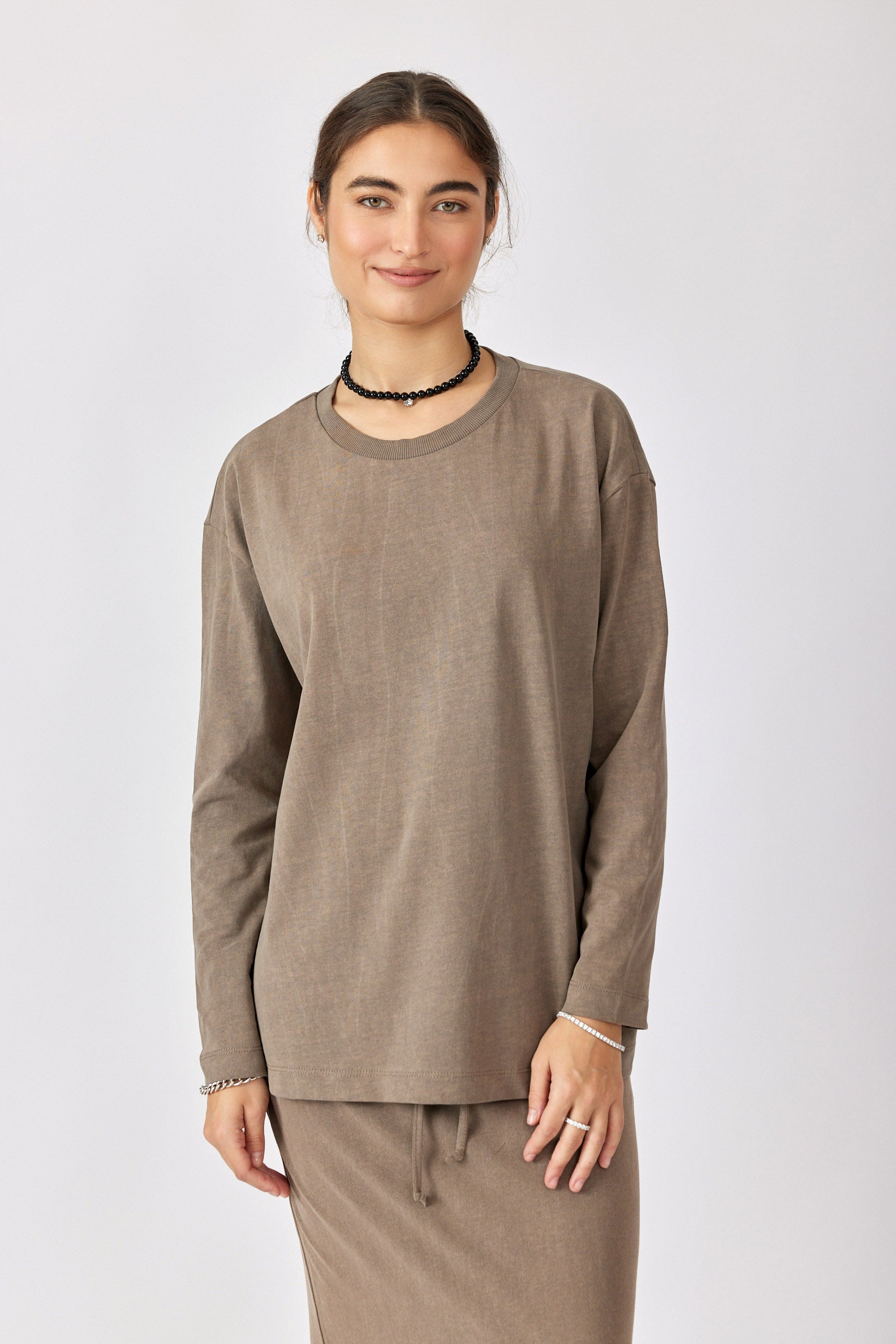 טישרט ניקי פיגמנט שרוול ארוך