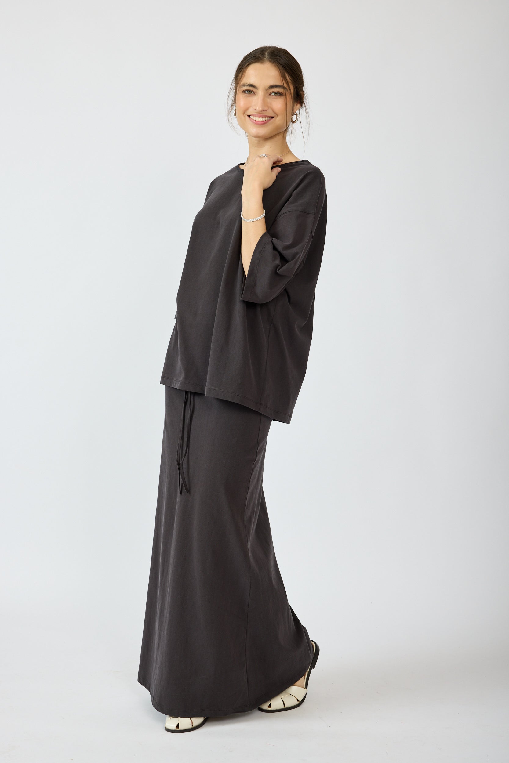 חצאית פיגמנט מקסי