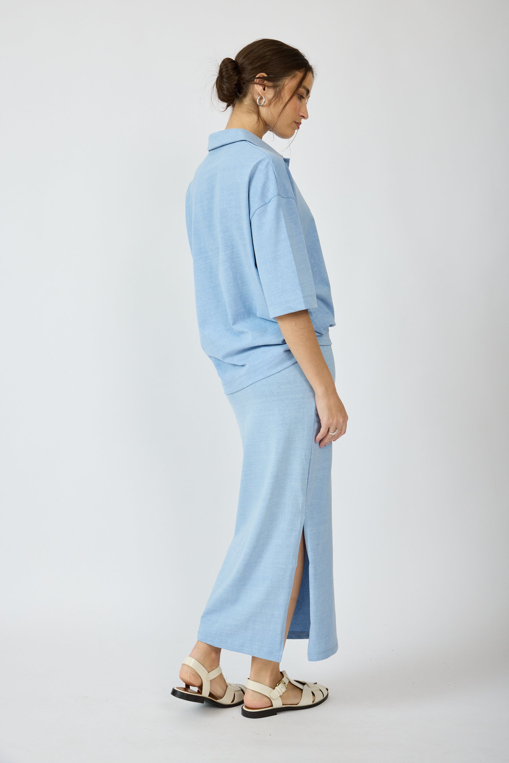 חצאית פיגמנט 3/4 + שסע