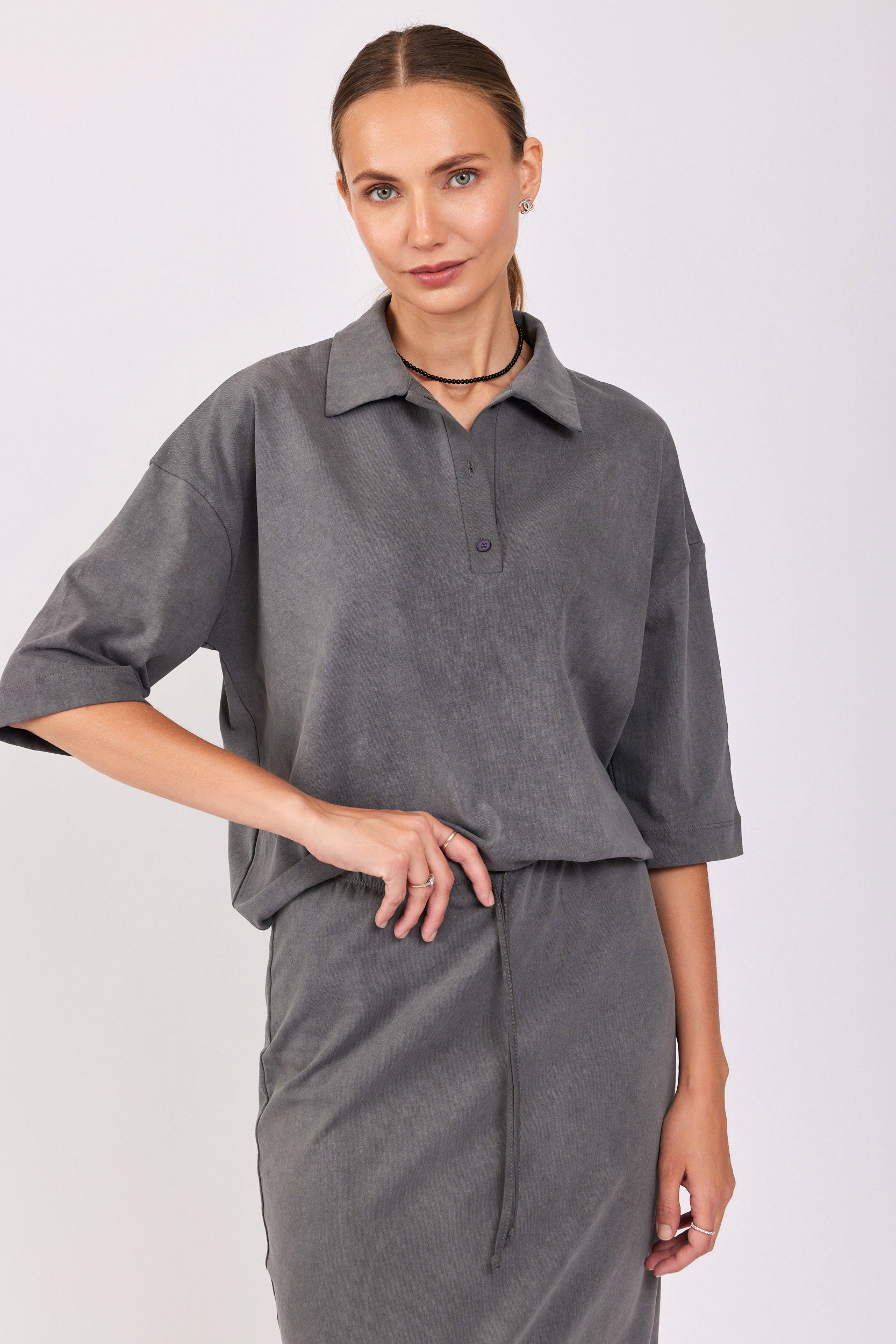 חולצת פולו פיגמנט