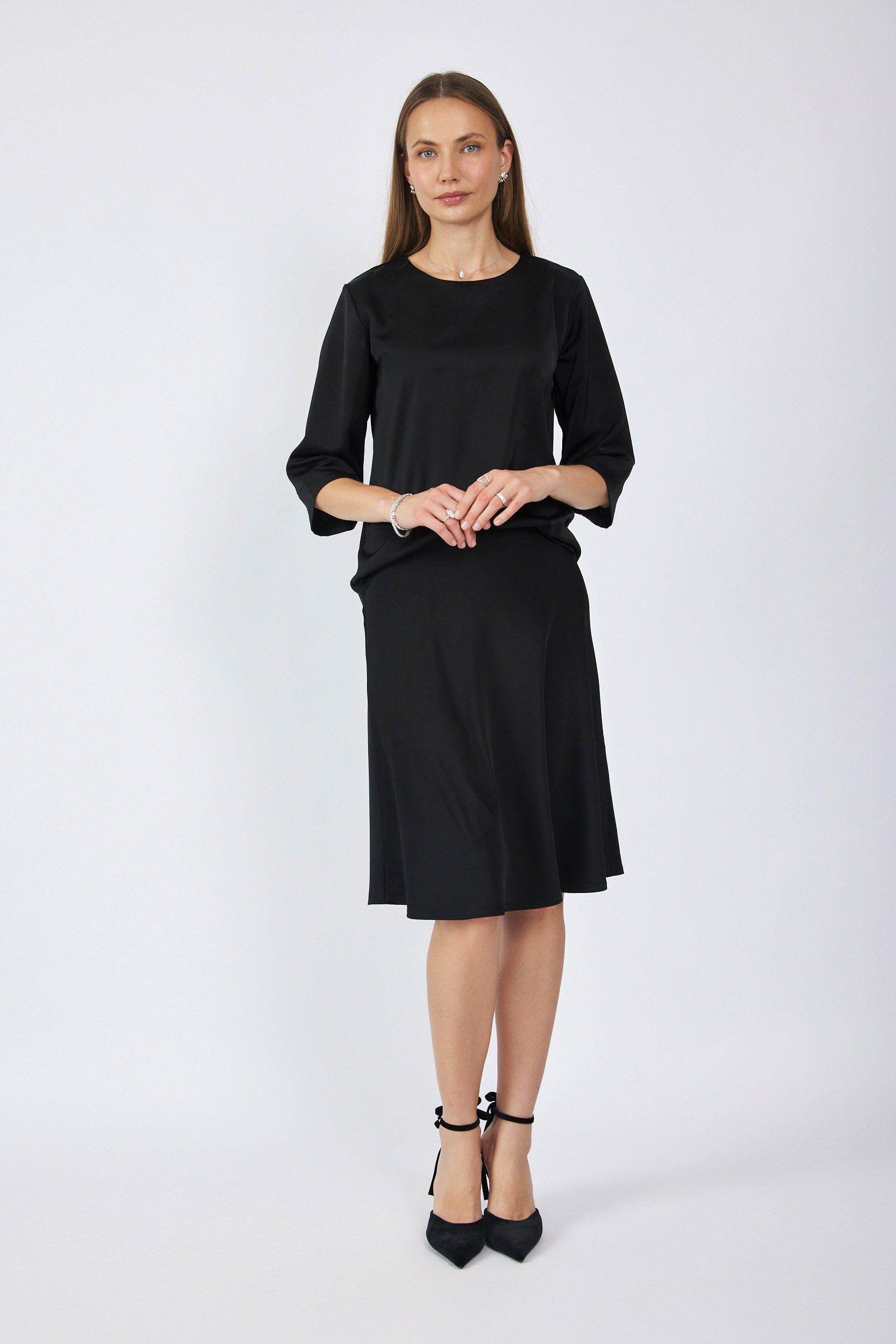 חצאית סאטן קצרה Dark Shades