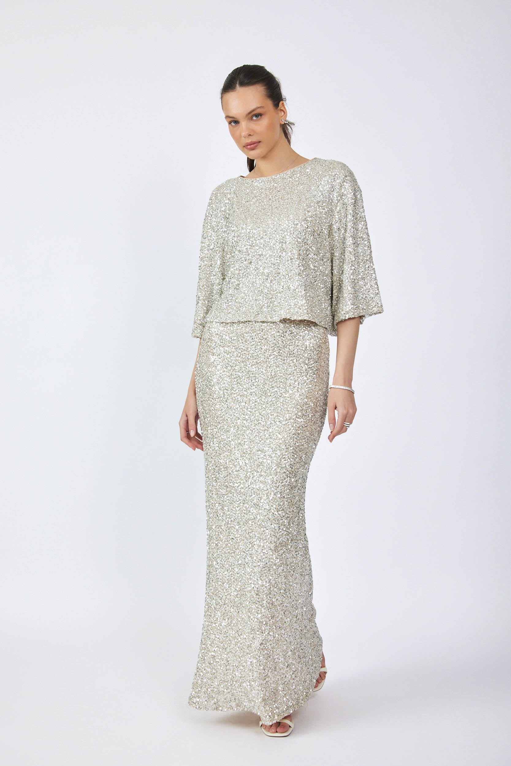 חצאית פייטים MAXI