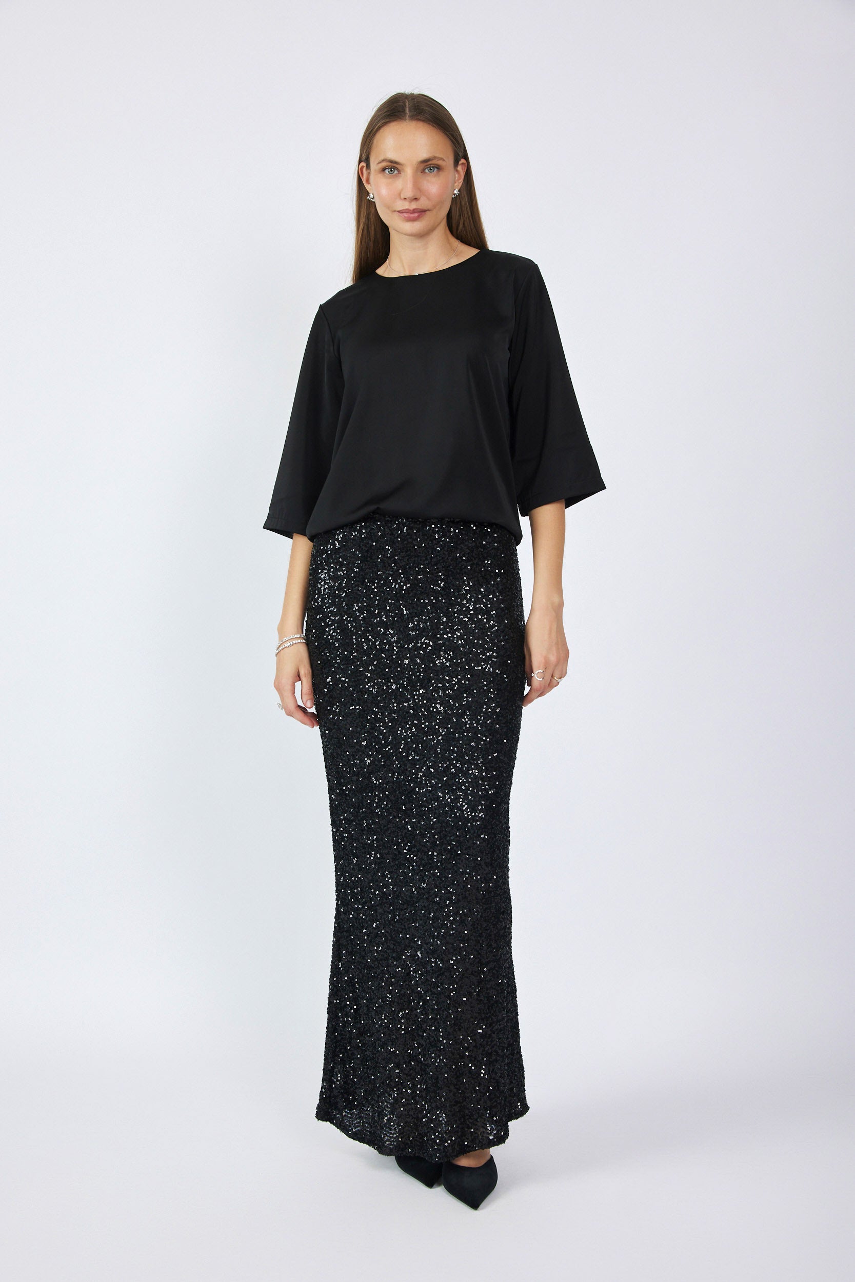 חצאית פייטים MAXI