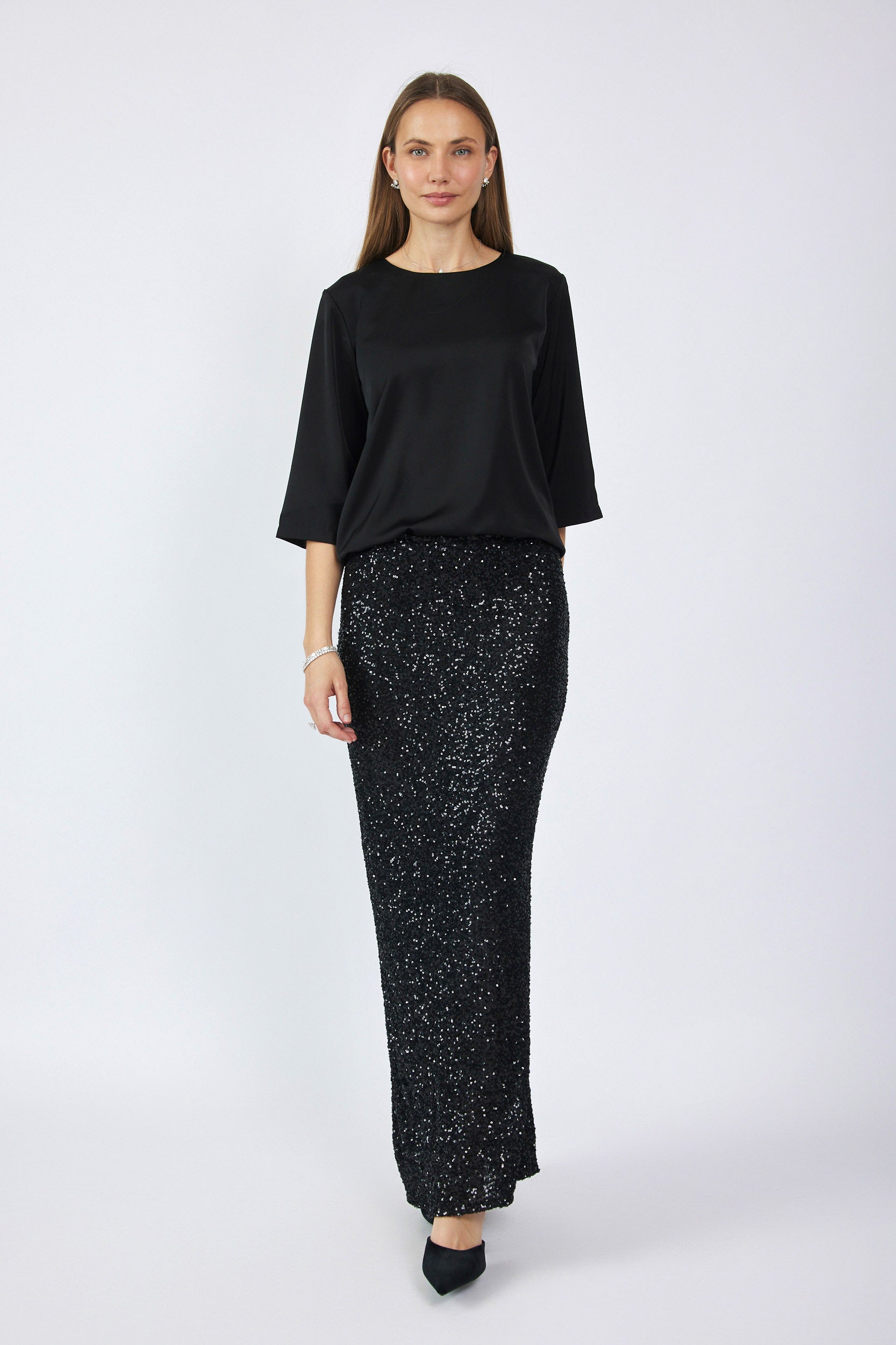 חצאית פייטים MAXI