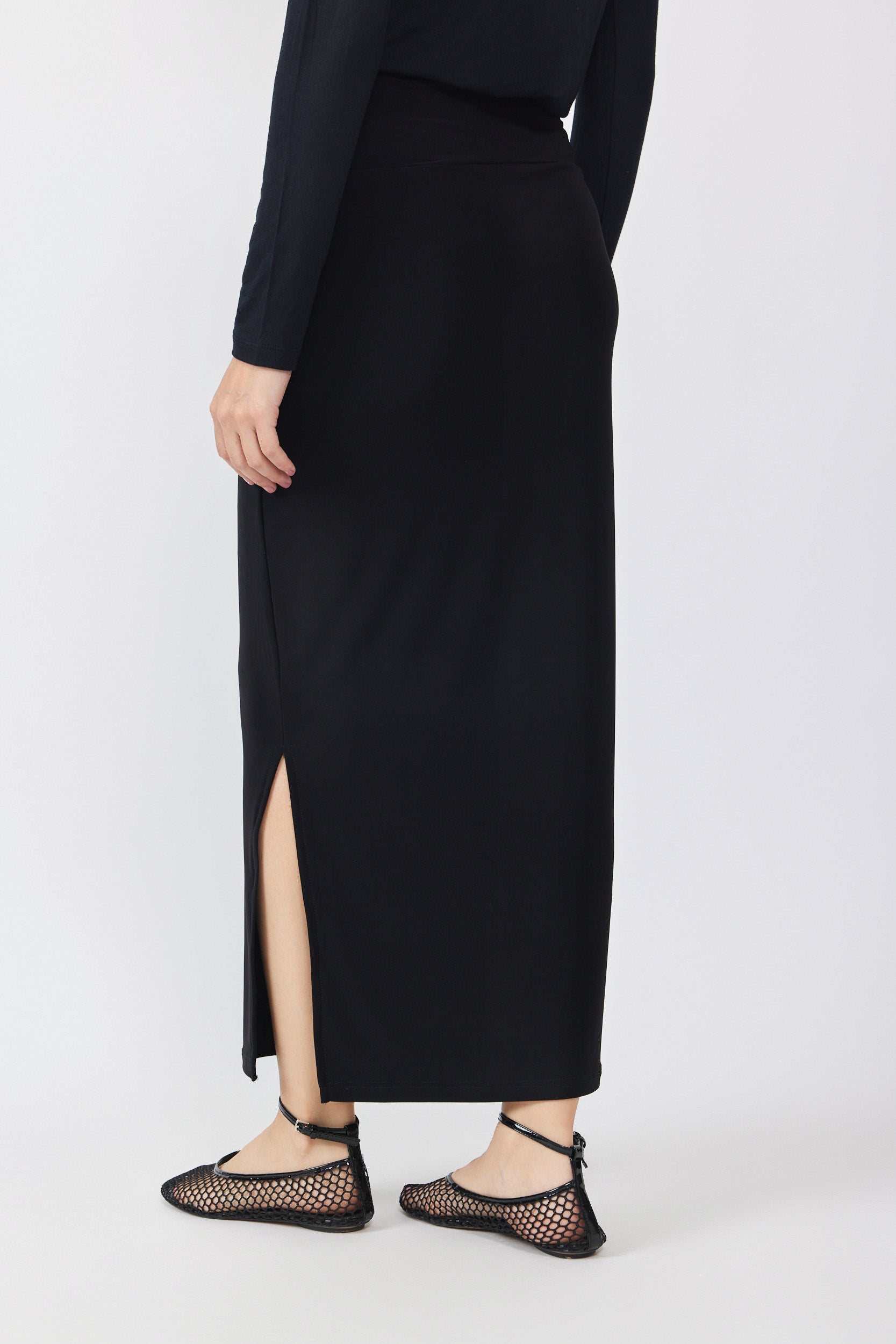 חצאית נאון 3/4+ שסע