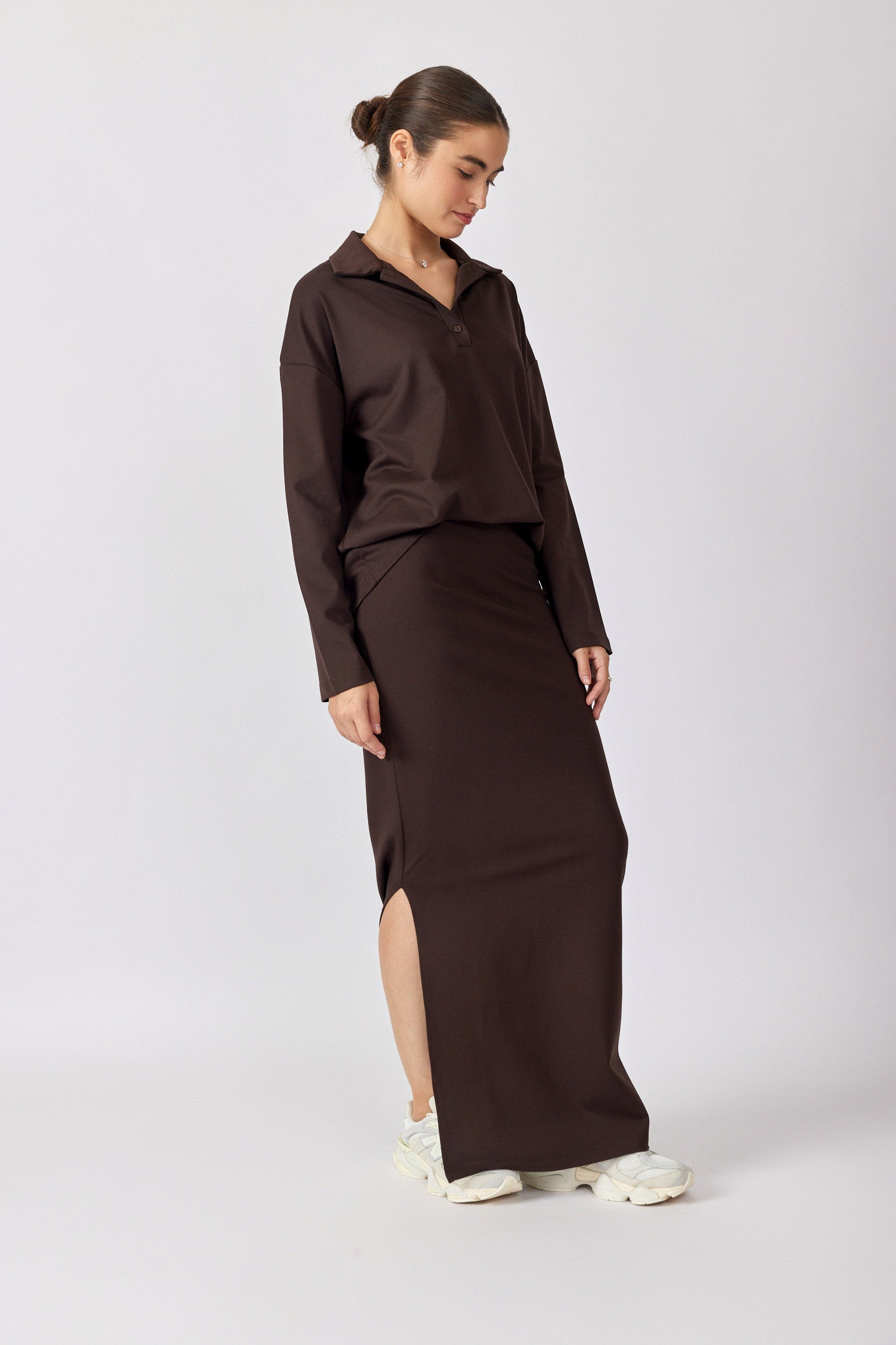 חולצת פולו ביג ג'רסי שרוול ארוך